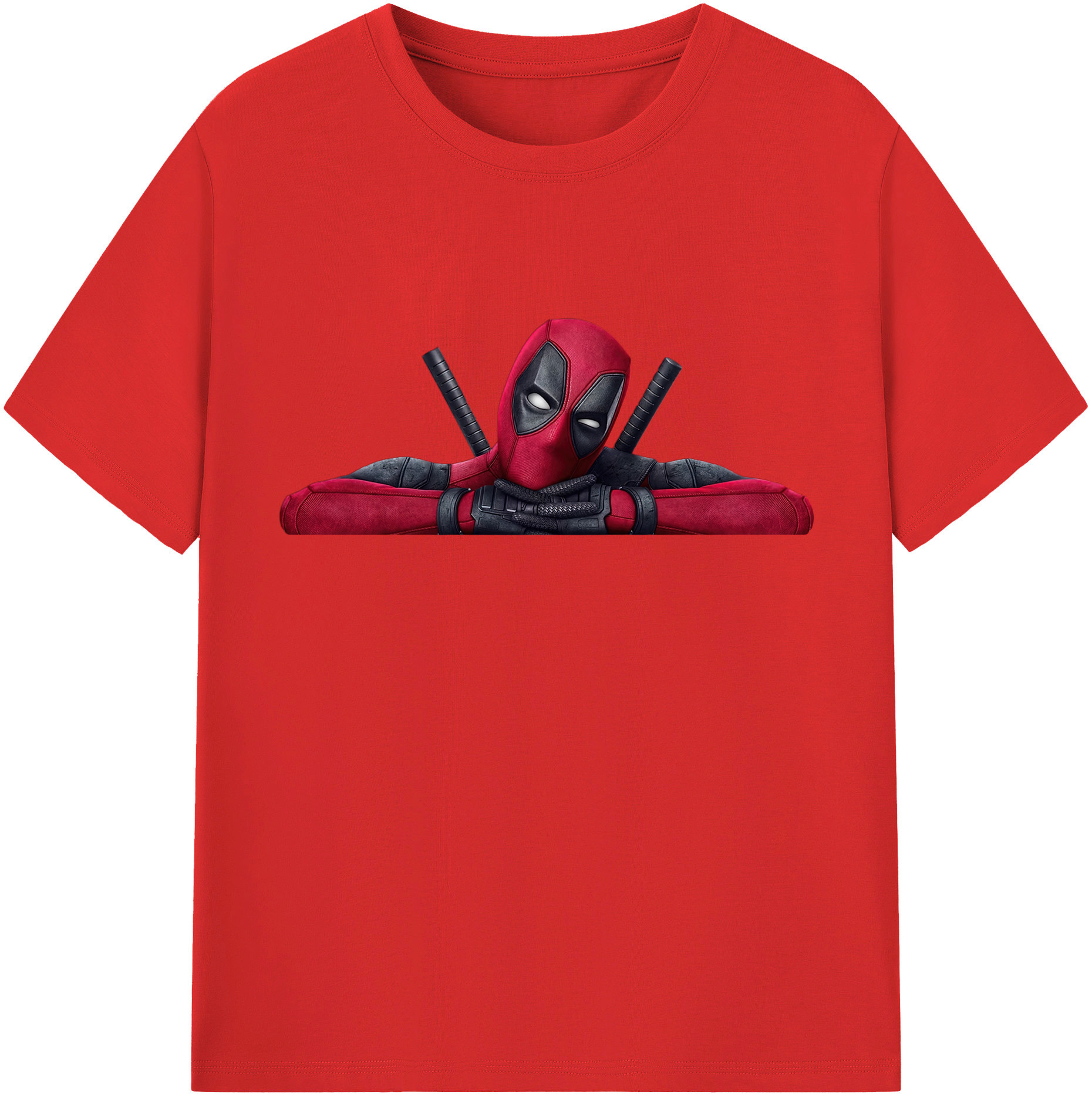 （画像用） Deadpool デッドプール レディースカジュアルプリントTシャツ（綿100％）
