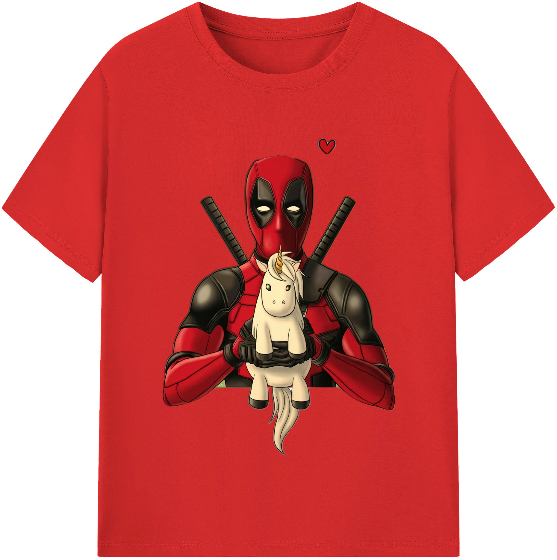 （画像用） Deadpool デッドプール レディースカジュアルプリントTシャツ（綿100％）