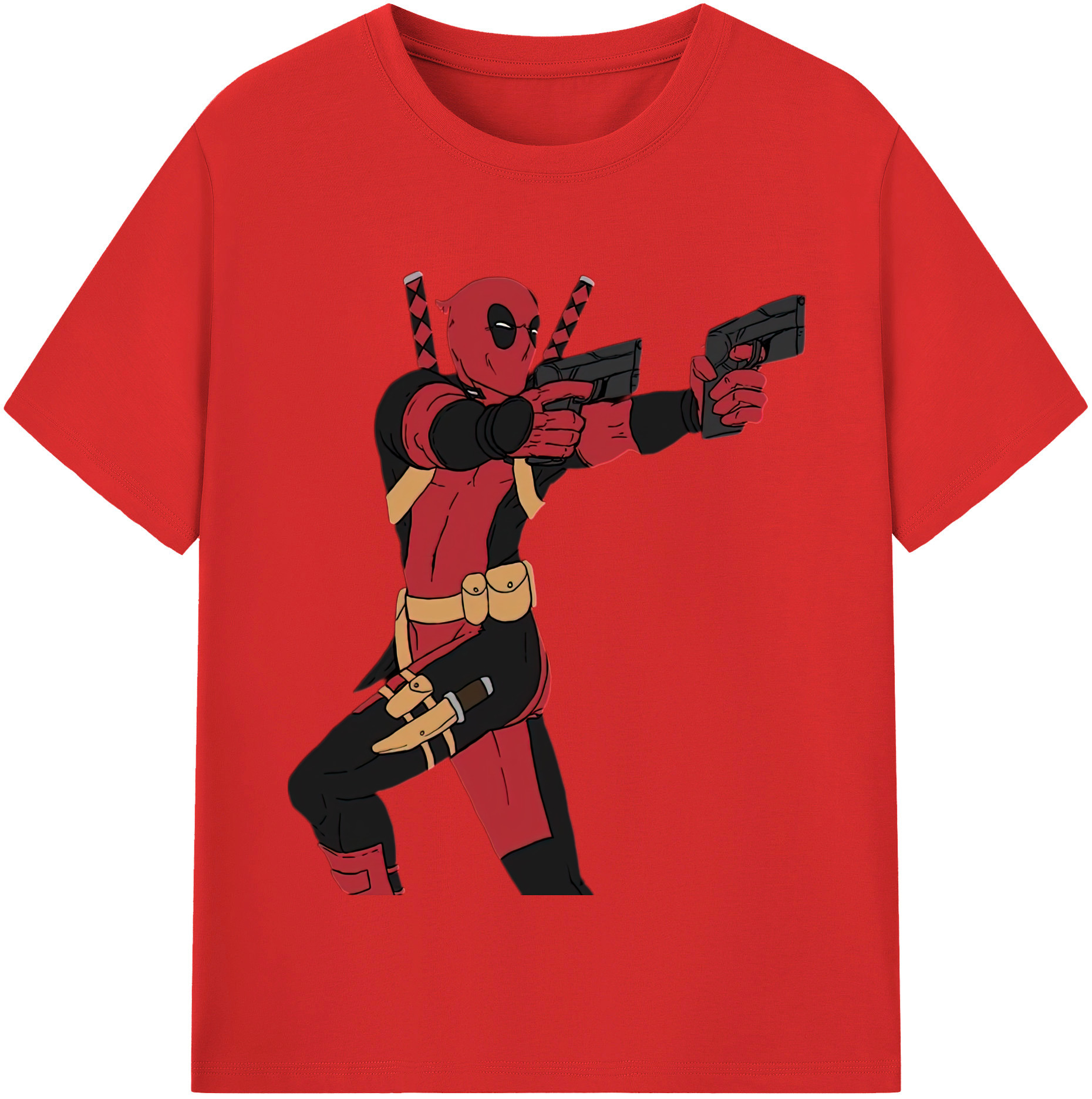 （画像用） Deadpool デッドプール レディースカジュアルプリントTシャツ（綿100％）
