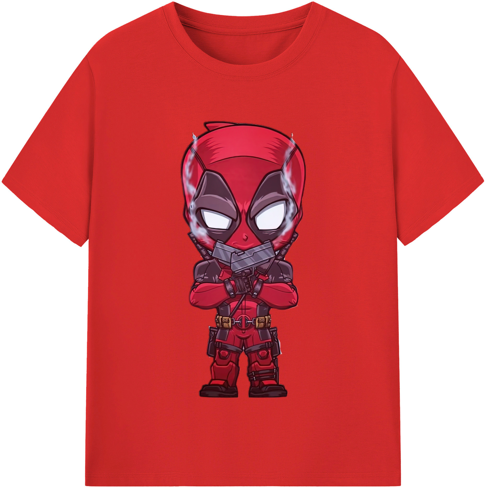 （画像用） Deadpool デッドプール レディースカジュアルプリントTシャツ（綿100％）