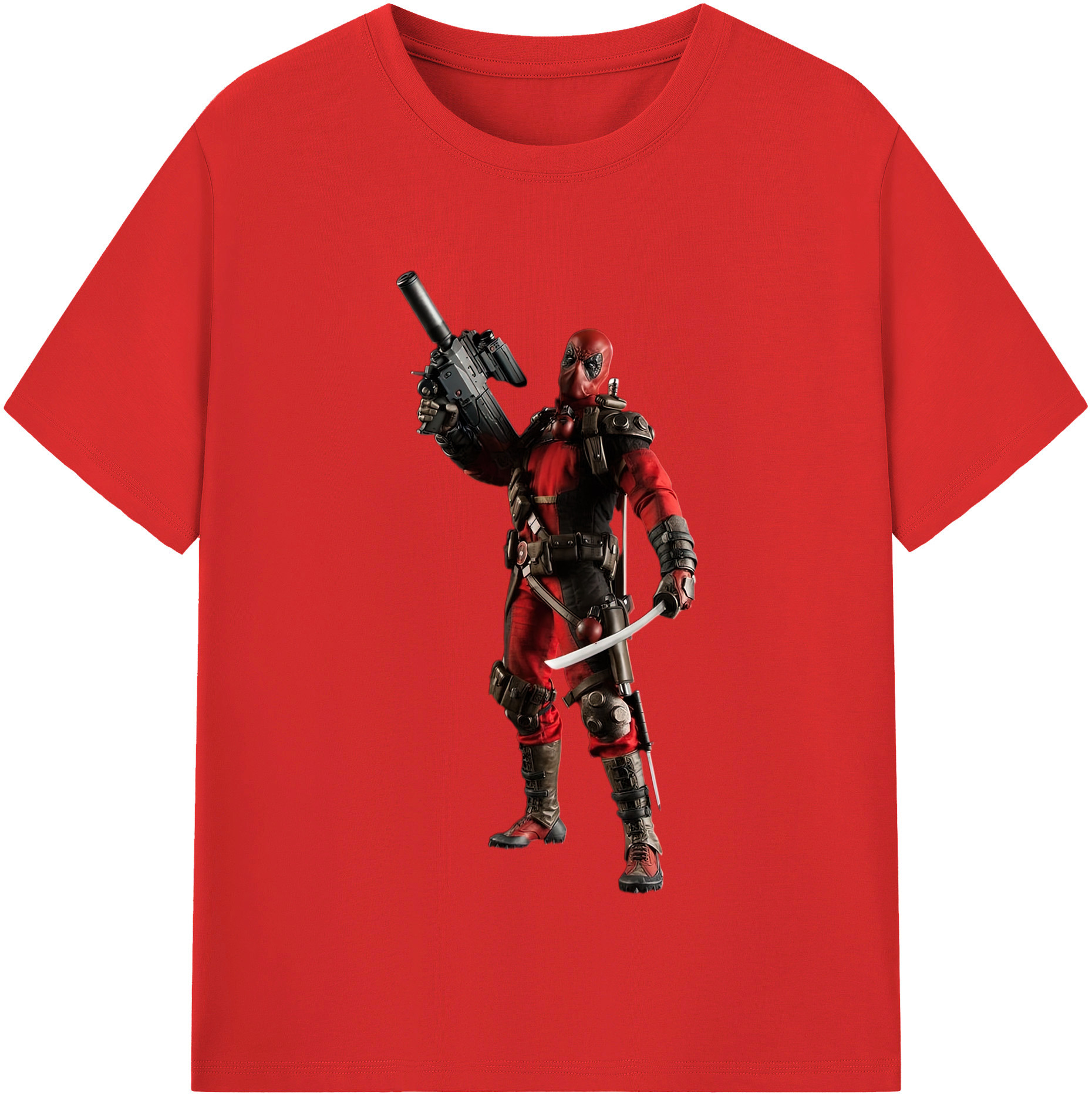 （画像用） Deadpool デッドプール レディースカジュアルプリントTシャツ（綿100％）