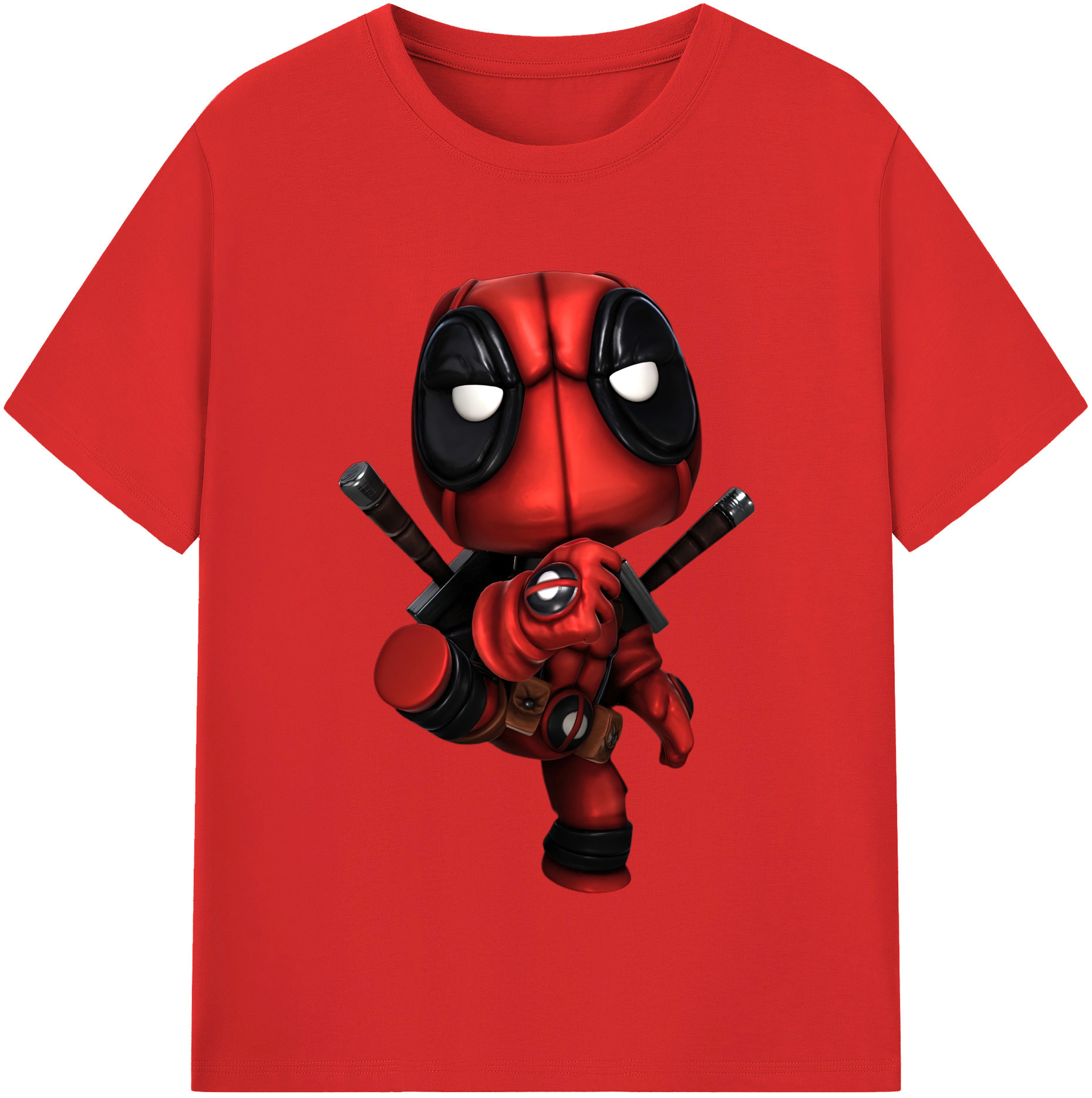 （画像用） Deadpool デッドプール レディースカジュアルプリントTシャツ（綿100％）