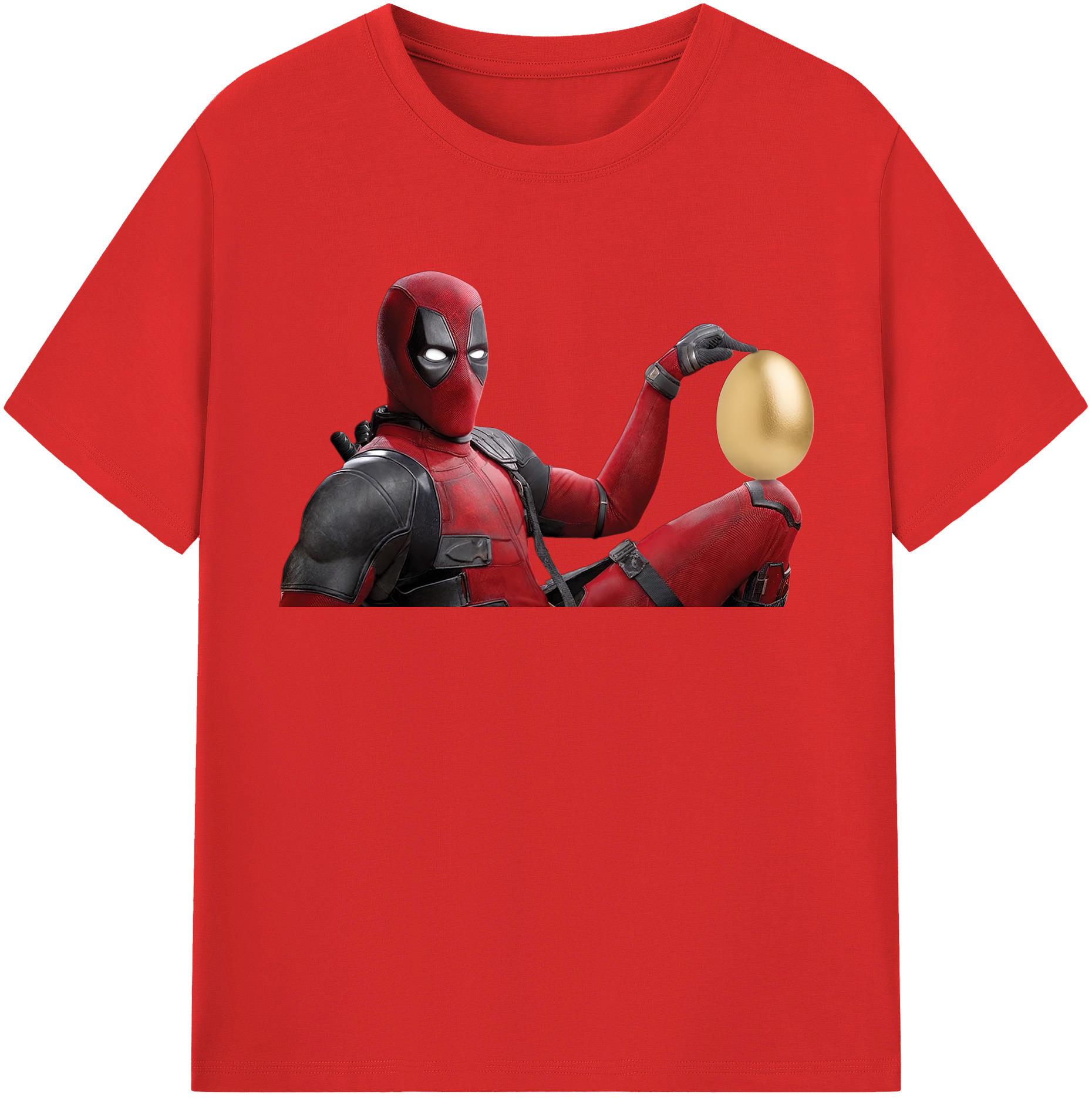 （画像用） Deadpool デッドプール レディースカジュアルプリントTシャツ（綿100％）