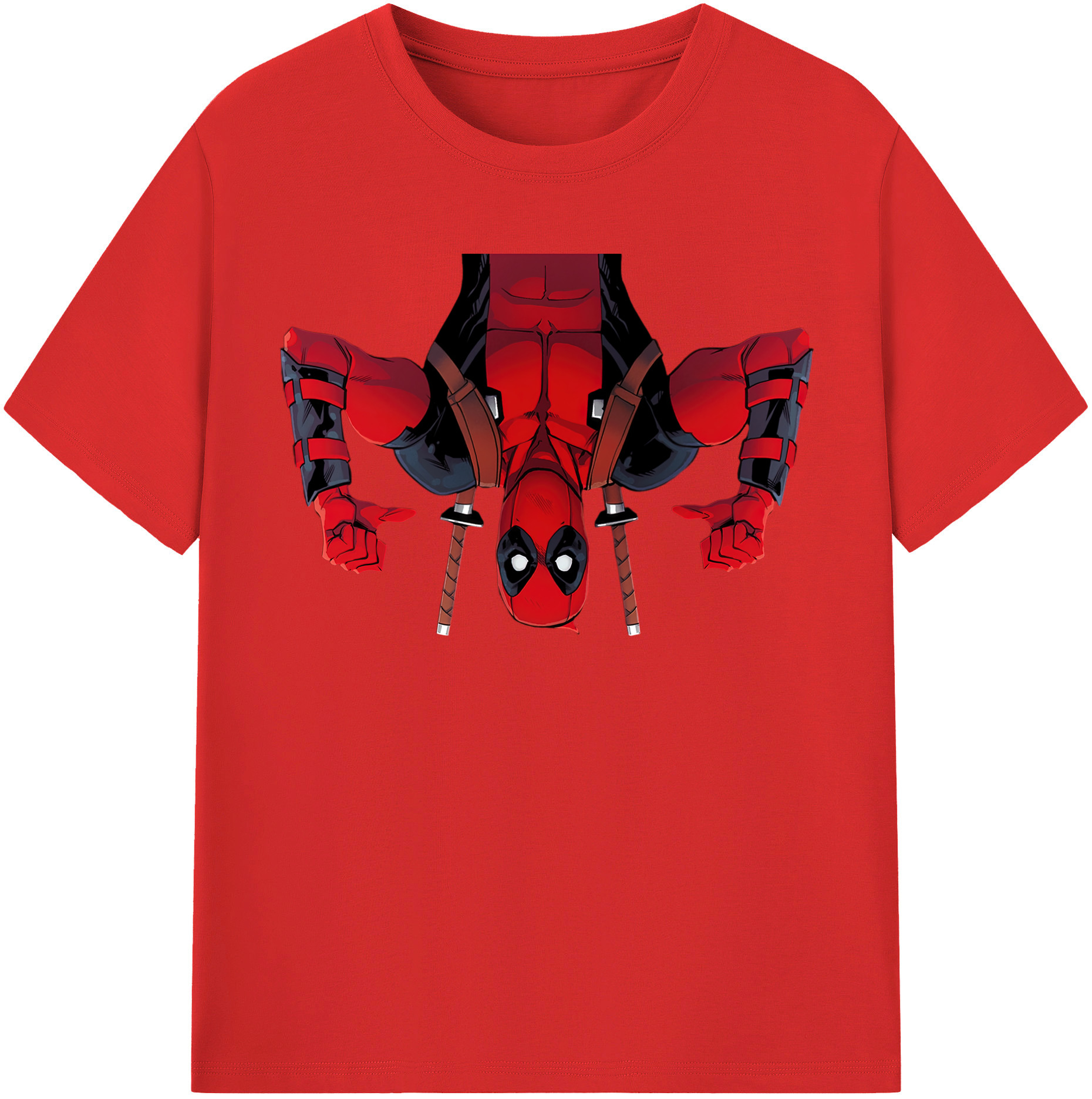 （画像用） Deadpool デッドプール レディースカジュアルプリントTシャツ（綿100％）
