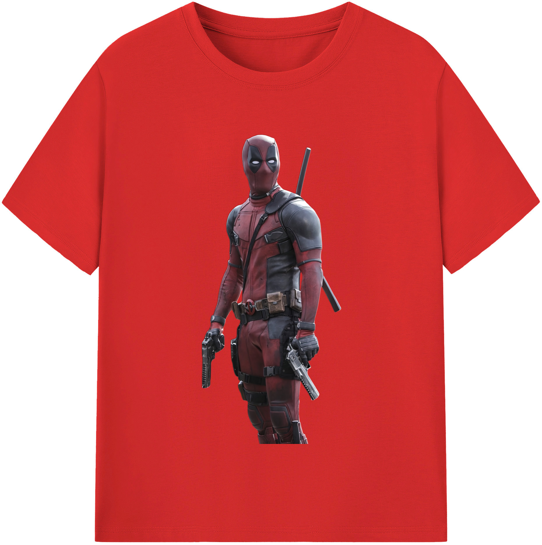 （画像用） Deadpool デッドプール レディースカジュアルプリントTシャツ（綿100％）