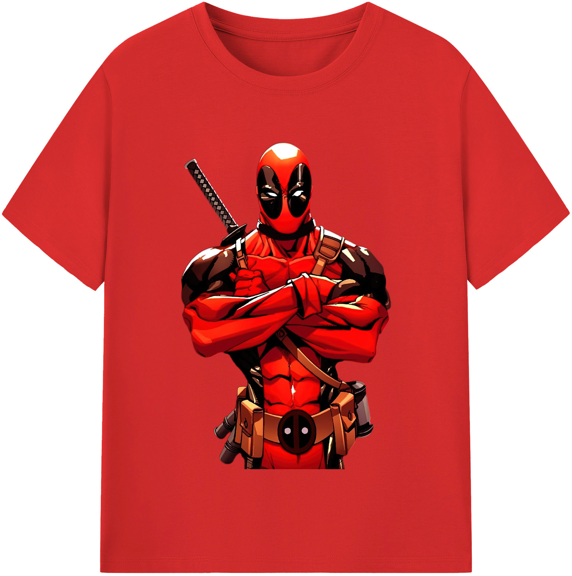 （画像用） Deadpool デッドプール レディースカジュアルプリントTシャツ（綿100％）