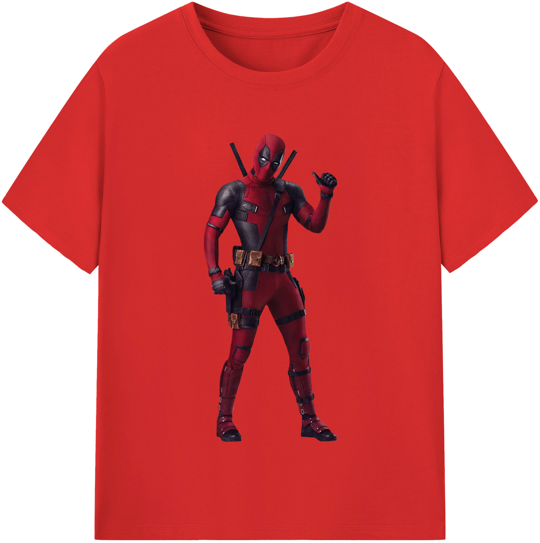 （画像用） Deadpool デッドプール レディースカジュアルプリントTシャツ（綿100％）