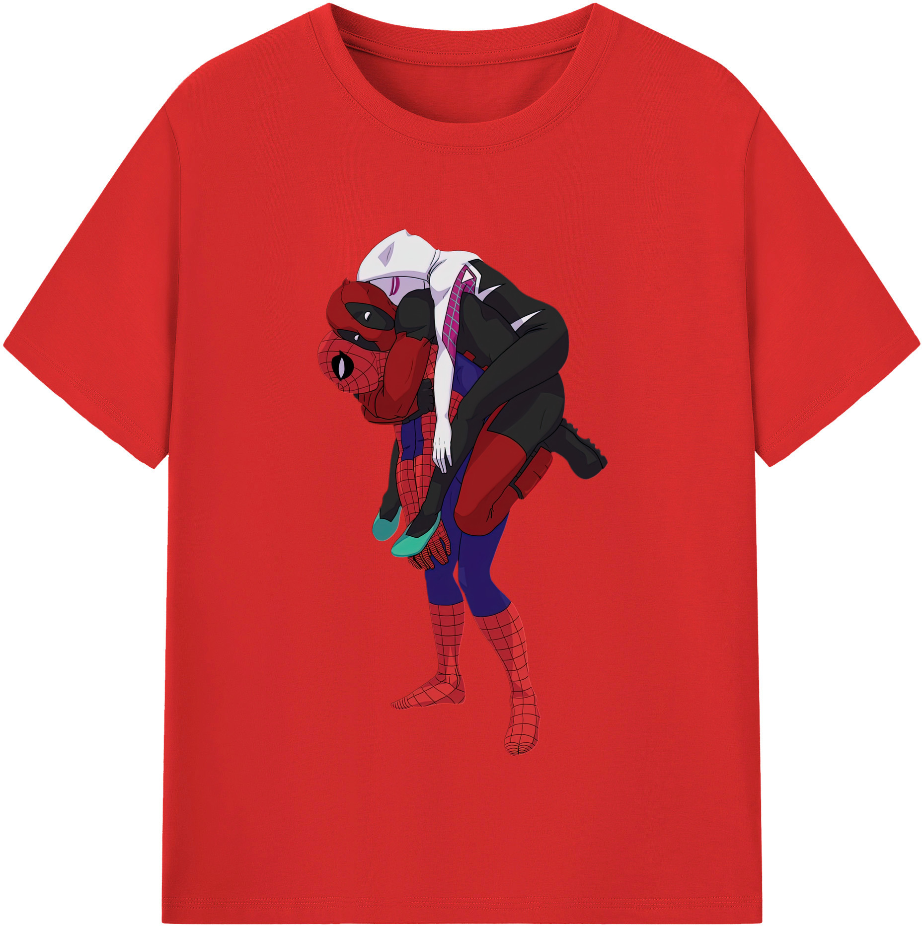 （画像用） Deadpool デッドプール レディースカジュアルプリントTシャツ（綿100％）