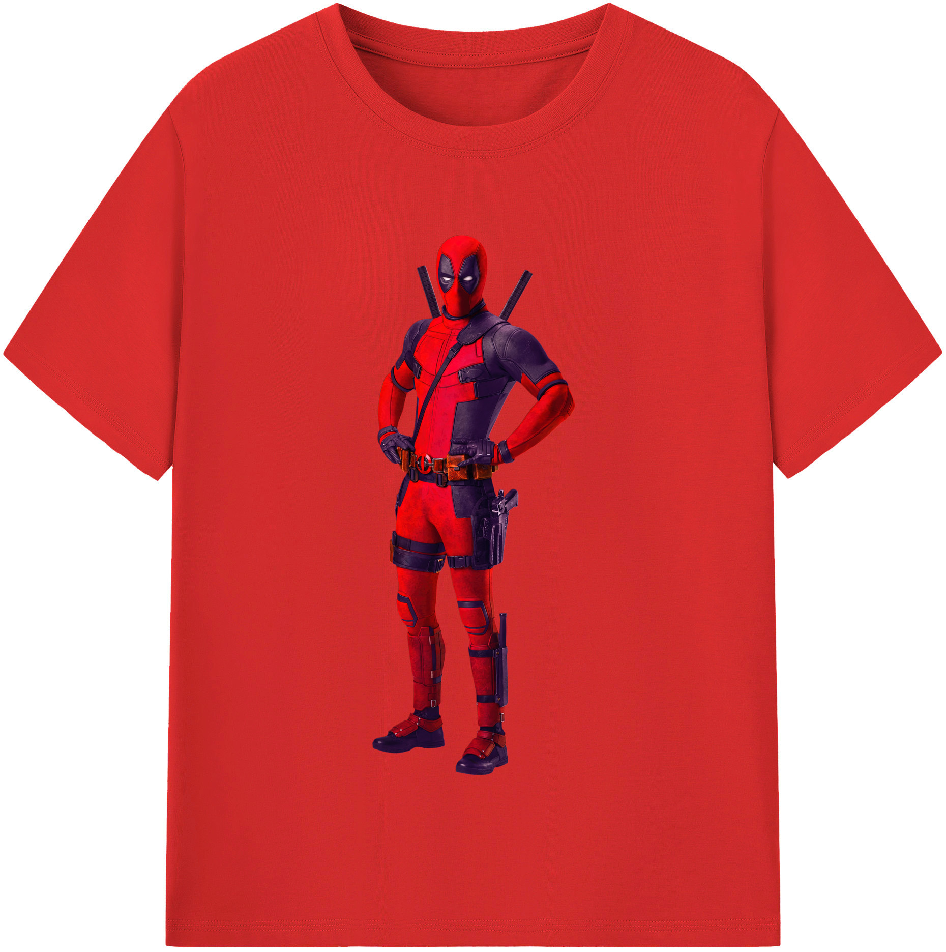 （画像用） Deadpool デッドプール レディースカジュアルプリントTシャツ（綿100％）