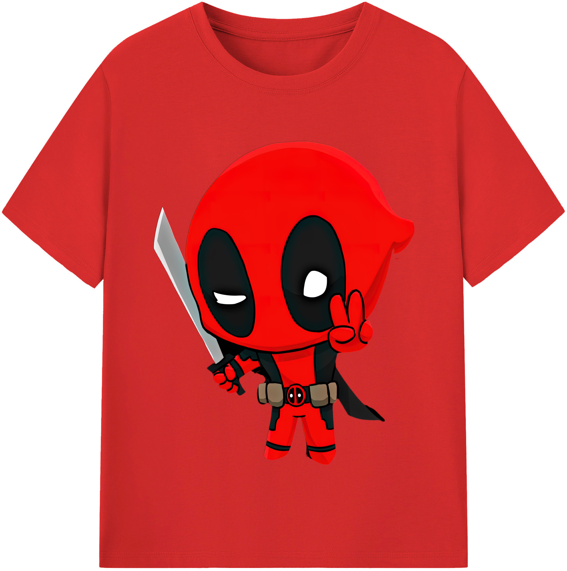 （画像用） Deadpool デッドプール レディースカジュアルプリントTシャツ（綿100％）