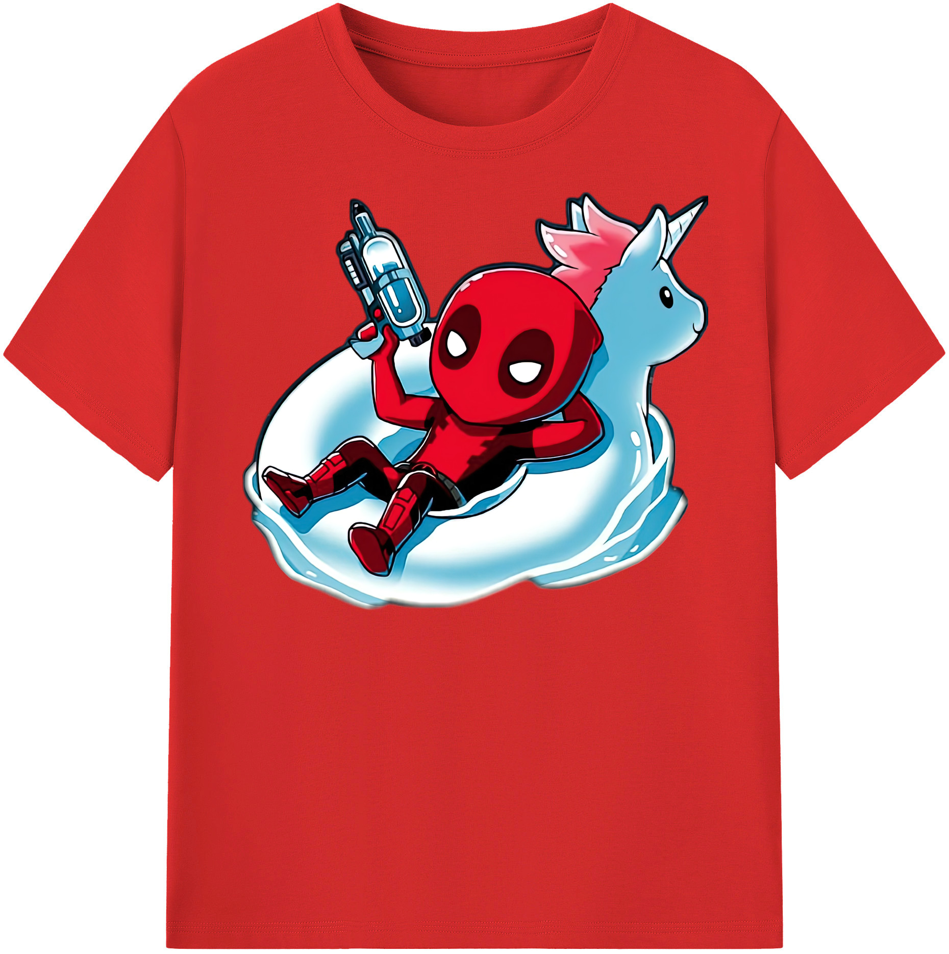 （画像用） Deadpool デッドプール レディースカジュアルプリントTシャツ（綿100％）