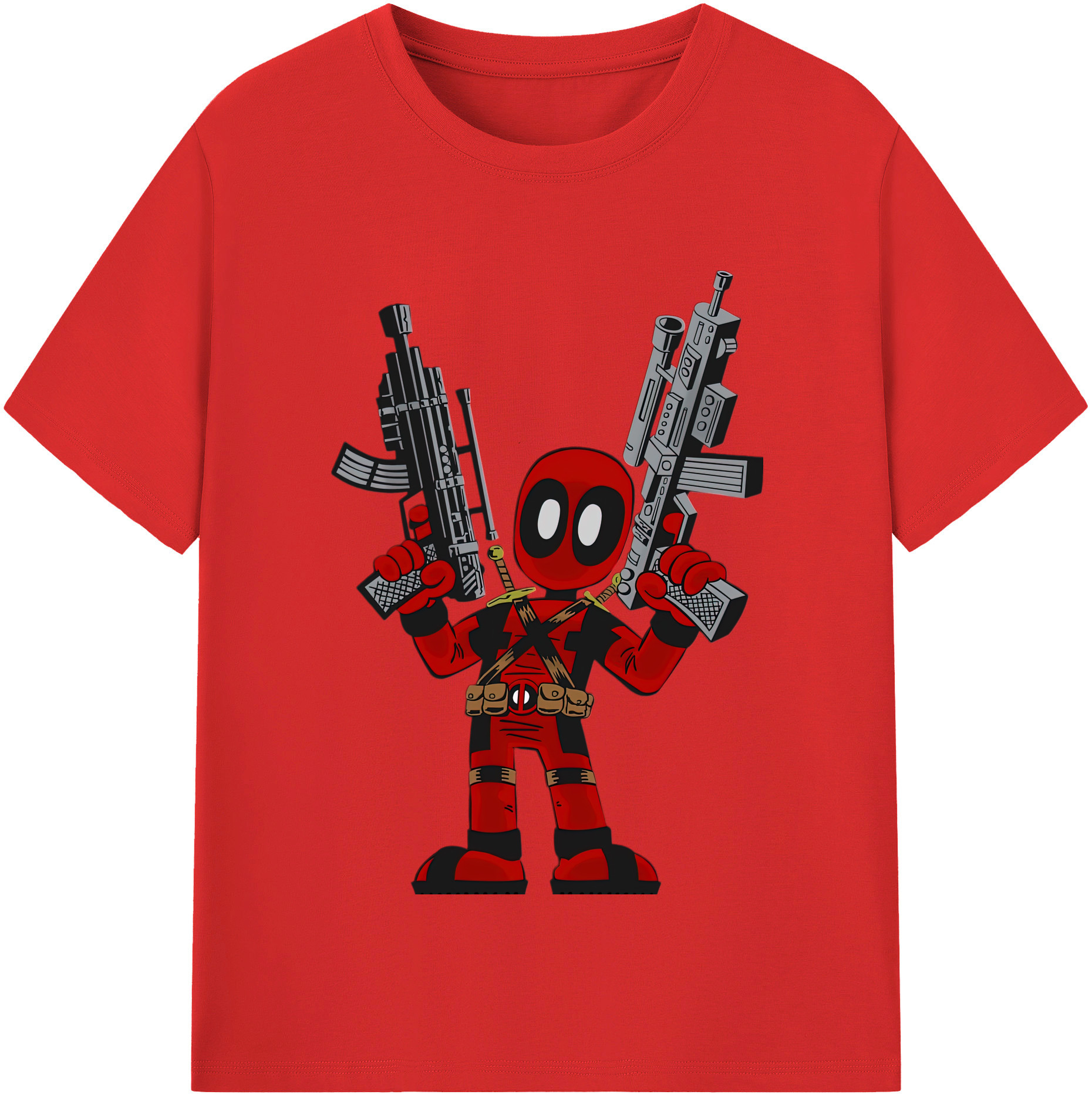 （画像用） Deadpool デッドプール レディースカジュアルプリントTシャツ（綿100％）