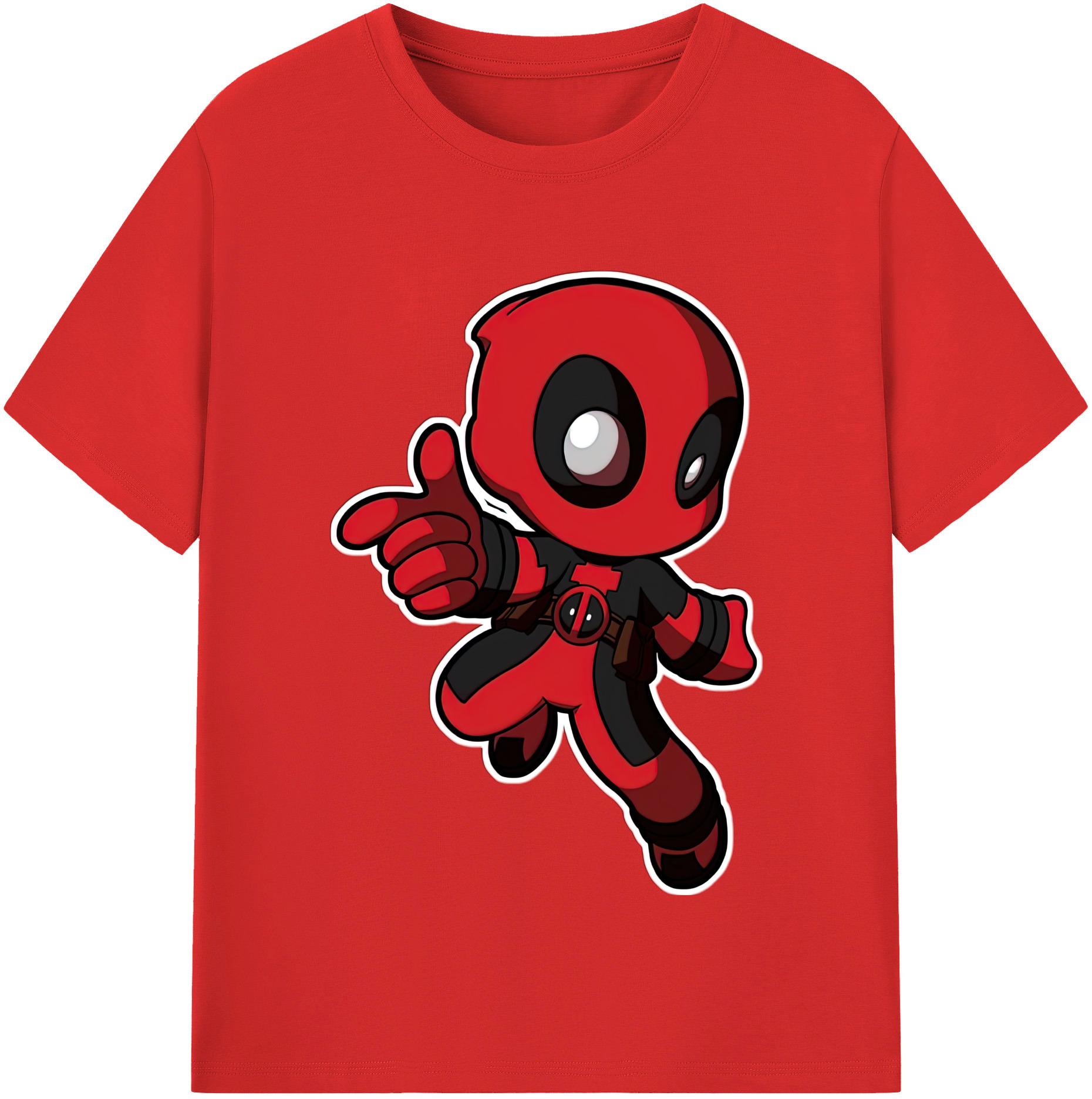 （画像用） Deadpool デッドプール レディースカジュアルプリントTシャツ（綿100％）