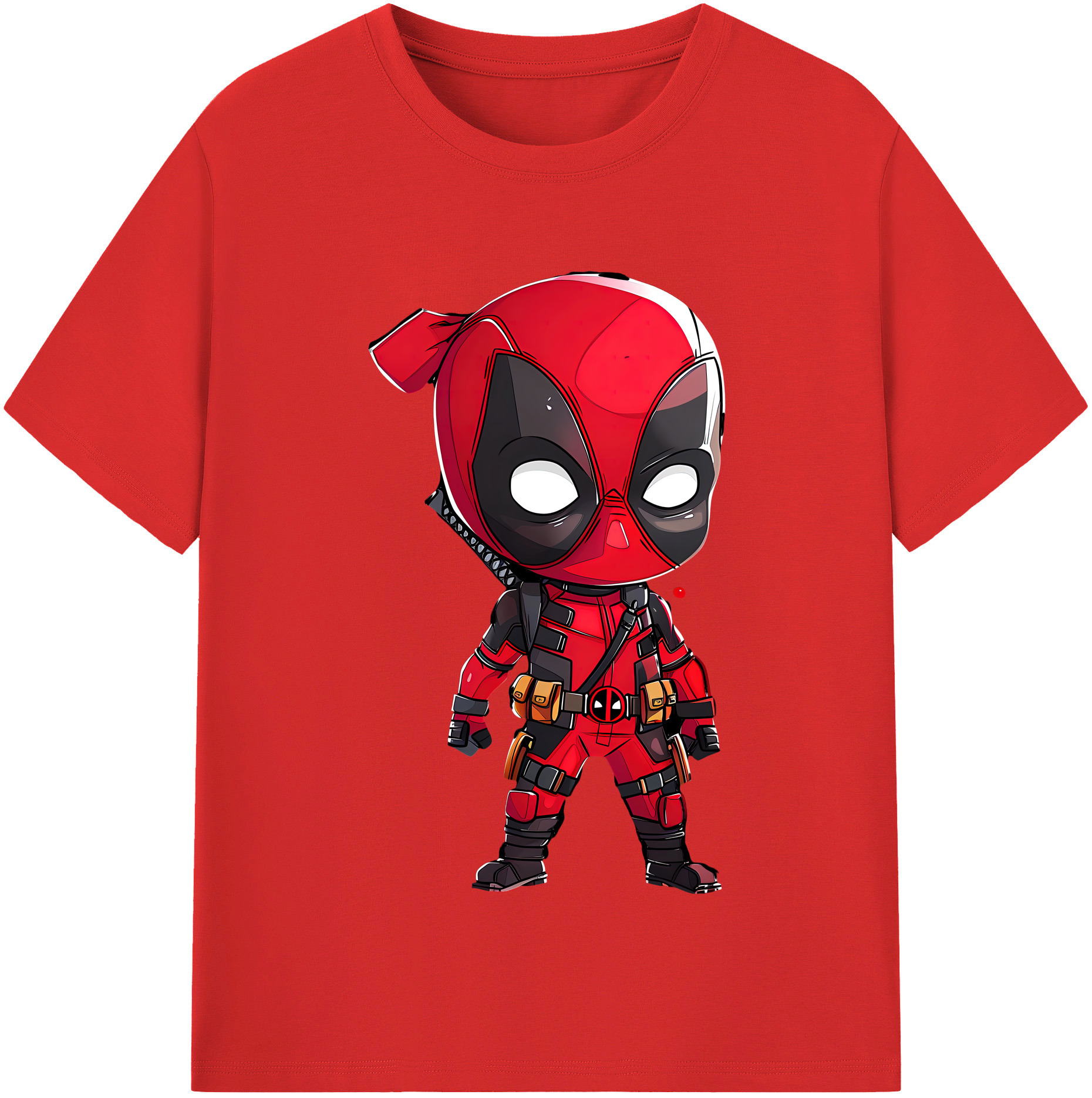 （画像用） Deadpool デッドプール レディースカジュアルプリントTシャツ（綿100％）