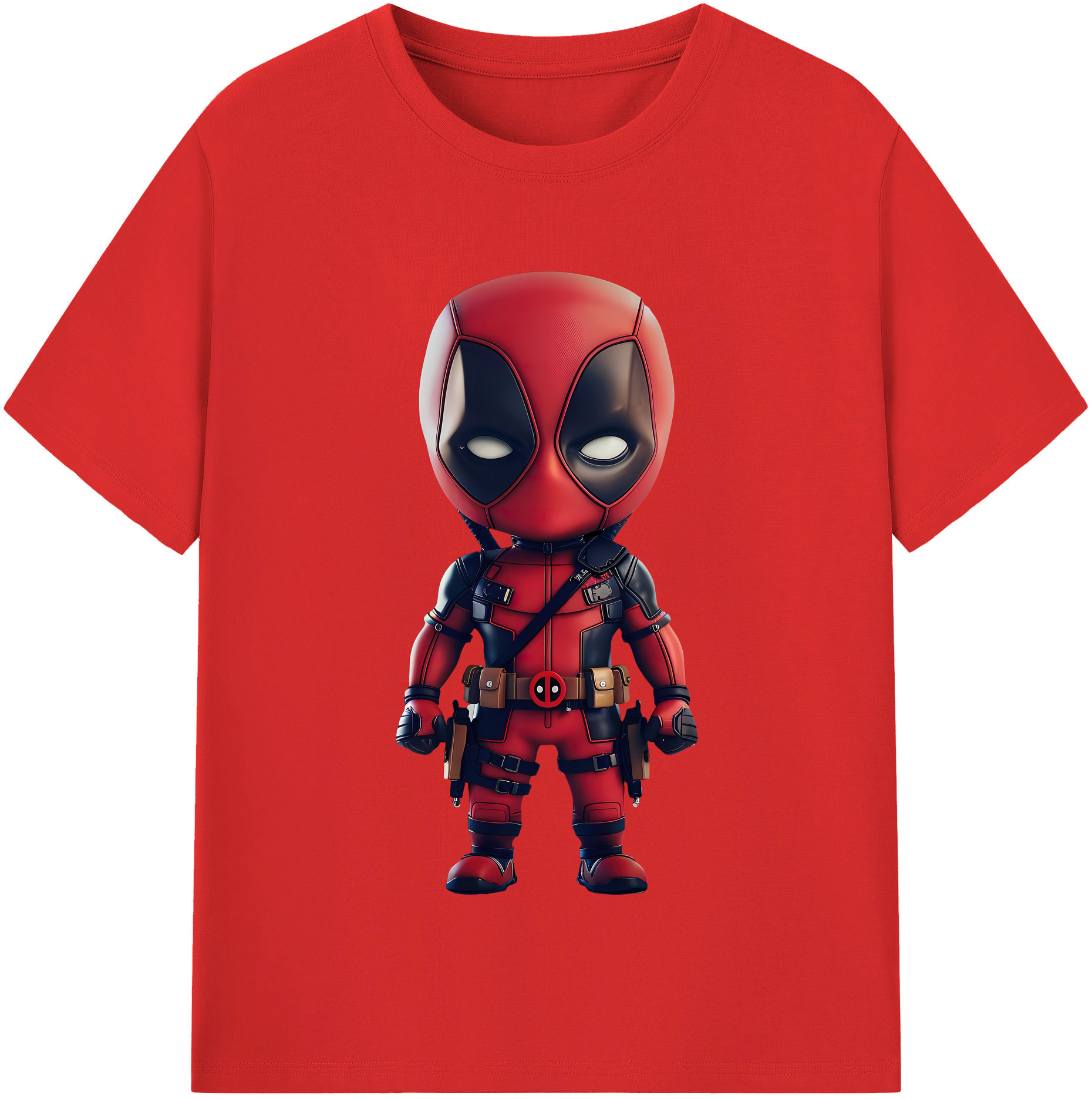 （画像用） Deadpool デッドプール レディースカジュアルプリントTシャツ（綿100％）