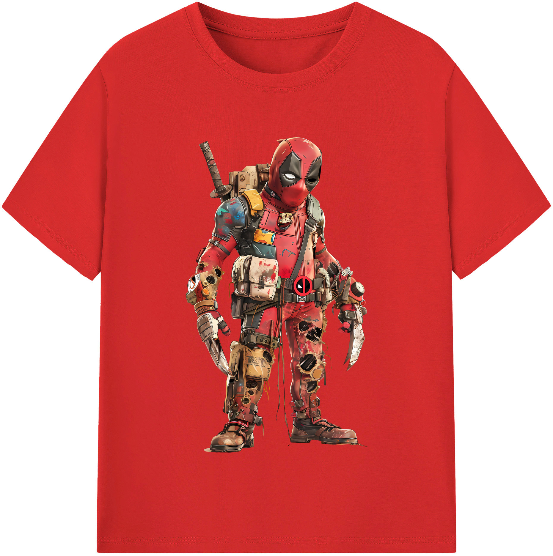 （画像用） Deadpool デッドプール レディースカジュアルプリントTシャツ（綿100％）