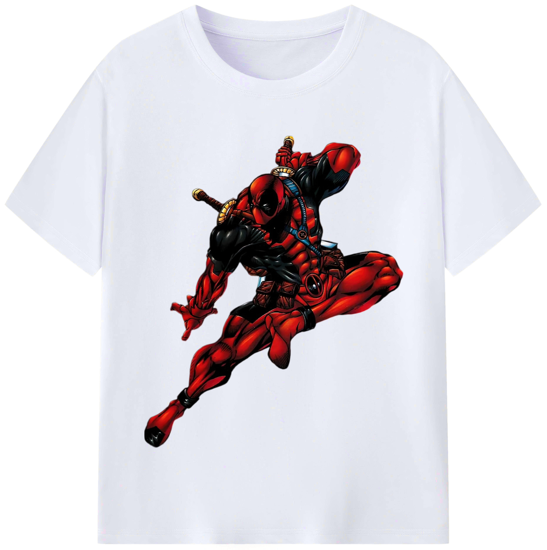 （画像用） Deadpool デッドプール レディースカジュアルプリントTシャツ（綿100％）