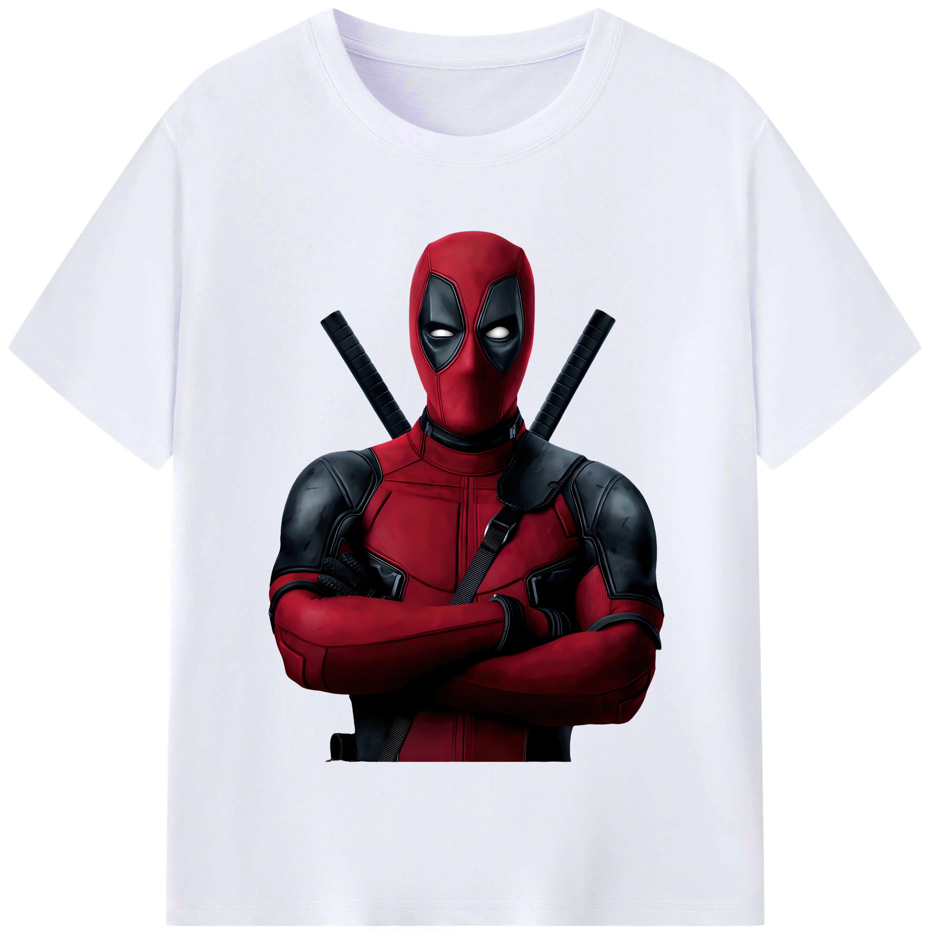 （画像用） Deadpool デッドプール レディースカジュアルプリントTシャツ（綿100％）