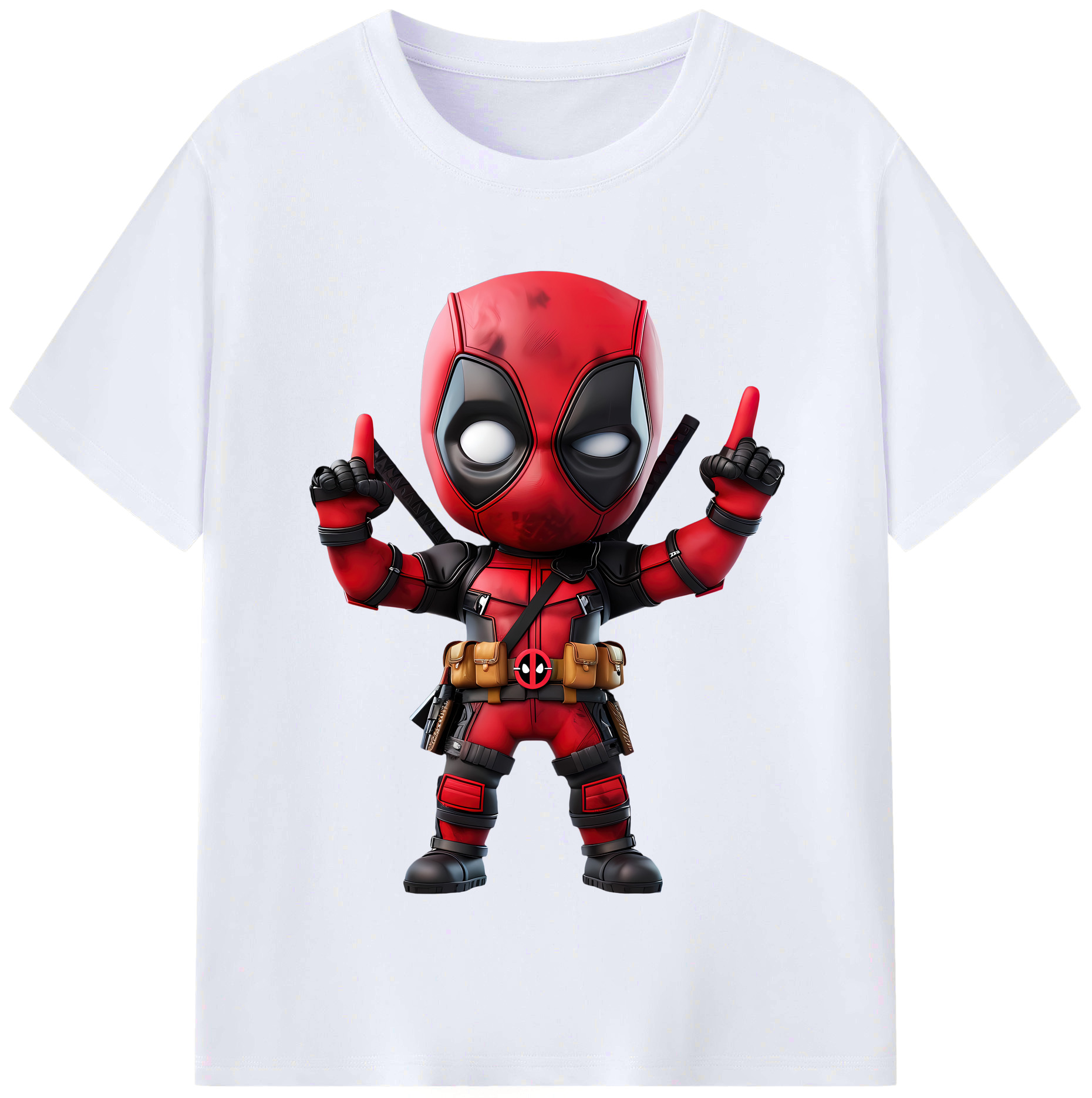 （画像用） Deadpool デッドプール レディースカジュアルプリントTシャツ（綿100％）