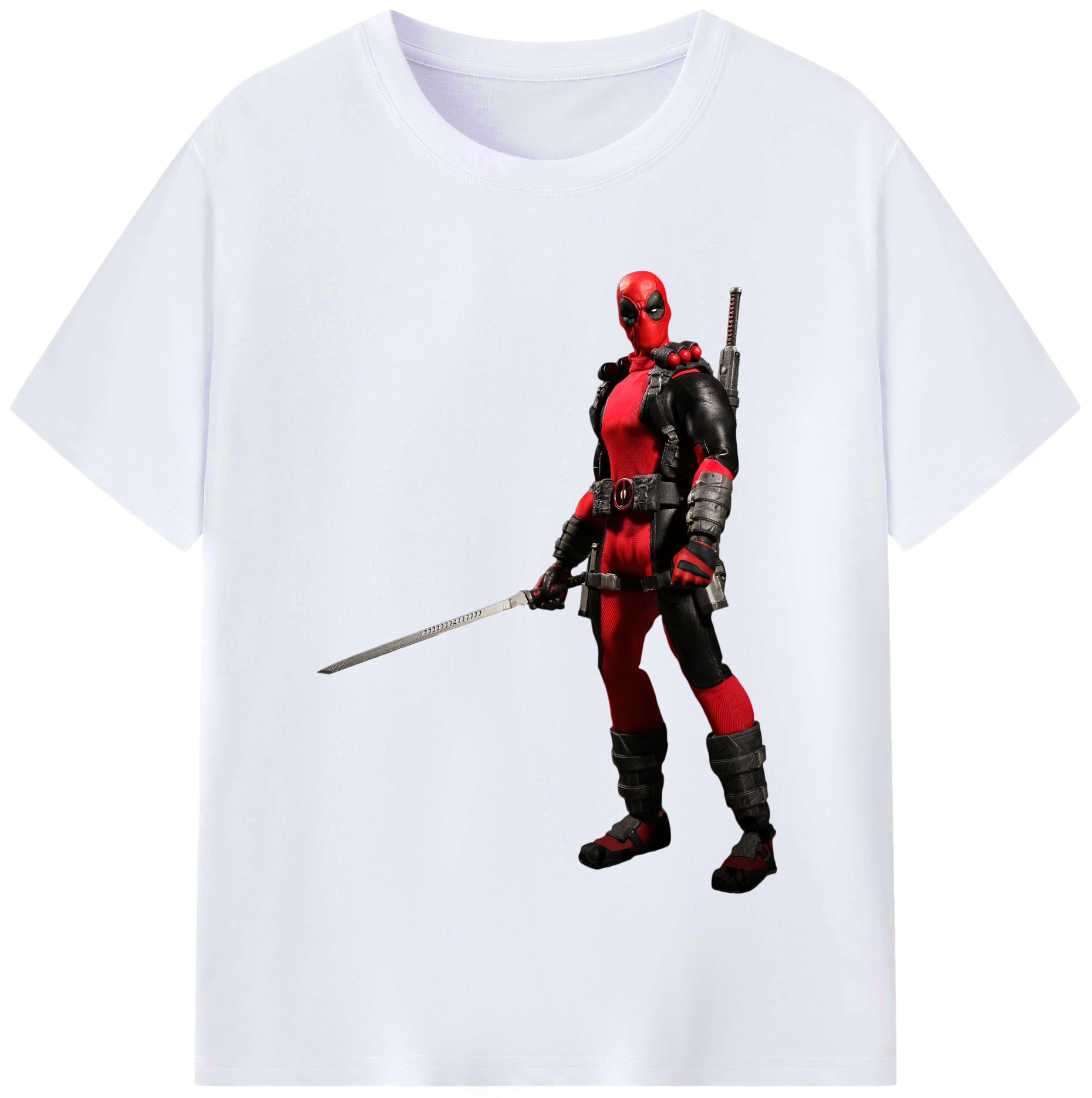 （画像用） Deadpool デッドプール レディースカジュアルプリントTシャツ（綿100％）