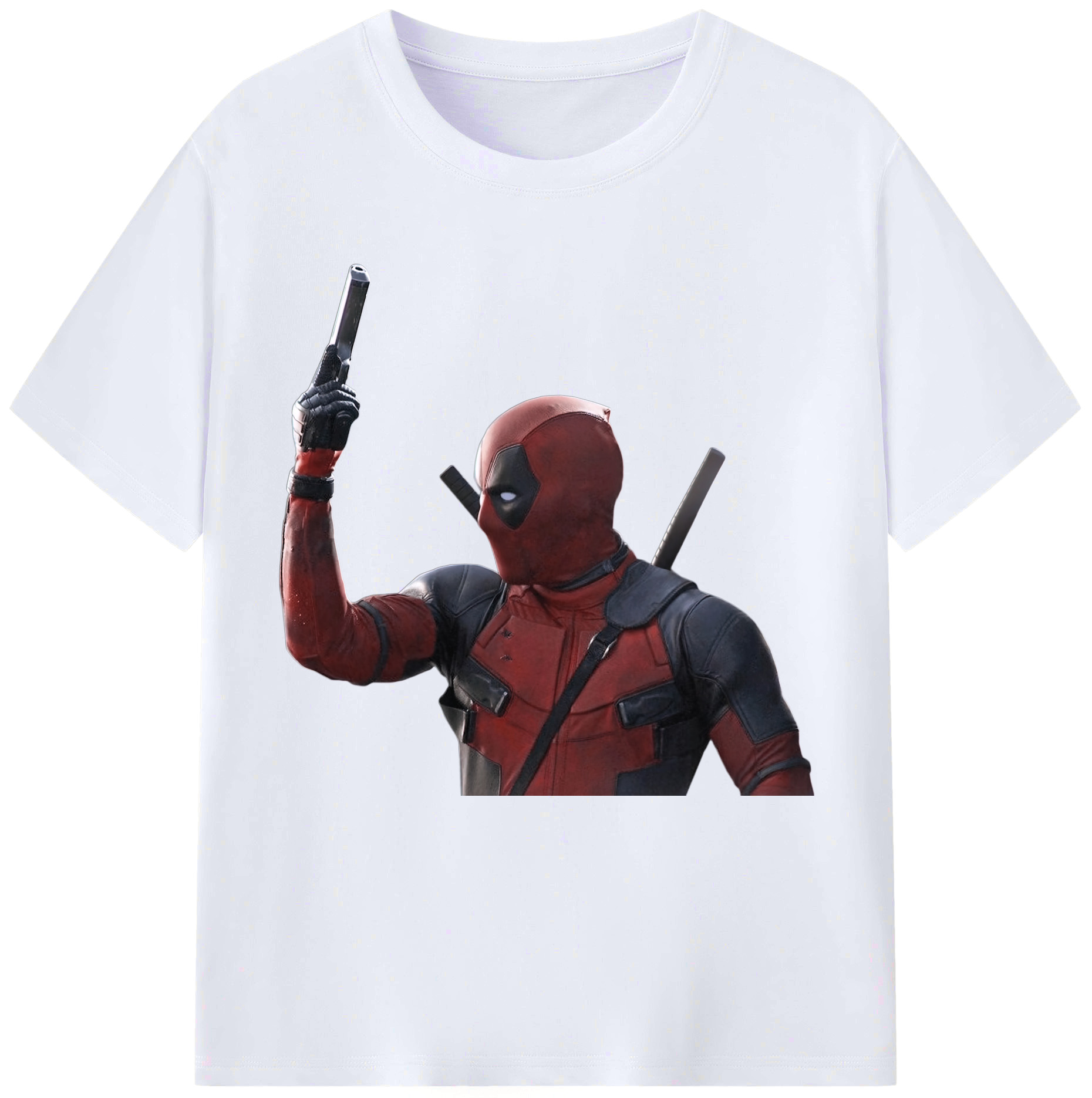 （画像用） Deadpool デッドプール レディースカジュアルプリントTシャツ（綿100％）