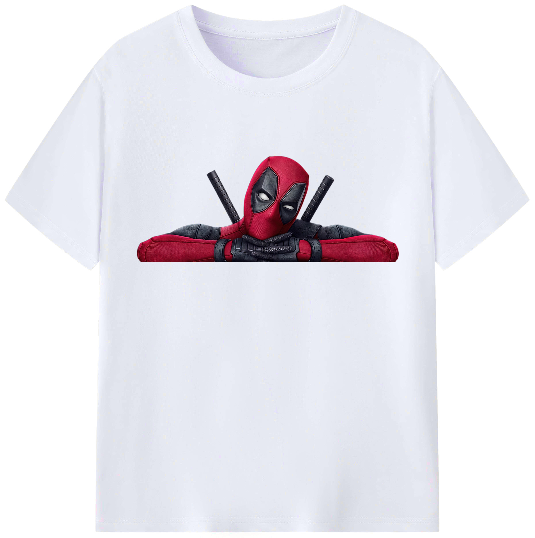 （画像用） Deadpool デッドプール レディースカジュアルプリントTシャツ（綿100％）