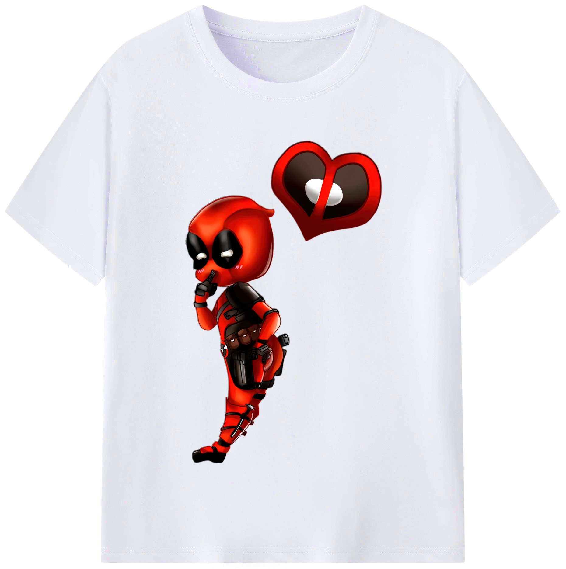 （画像用） Deadpool デッドプール レディースカジュアルプリントTシャツ（綿100％）