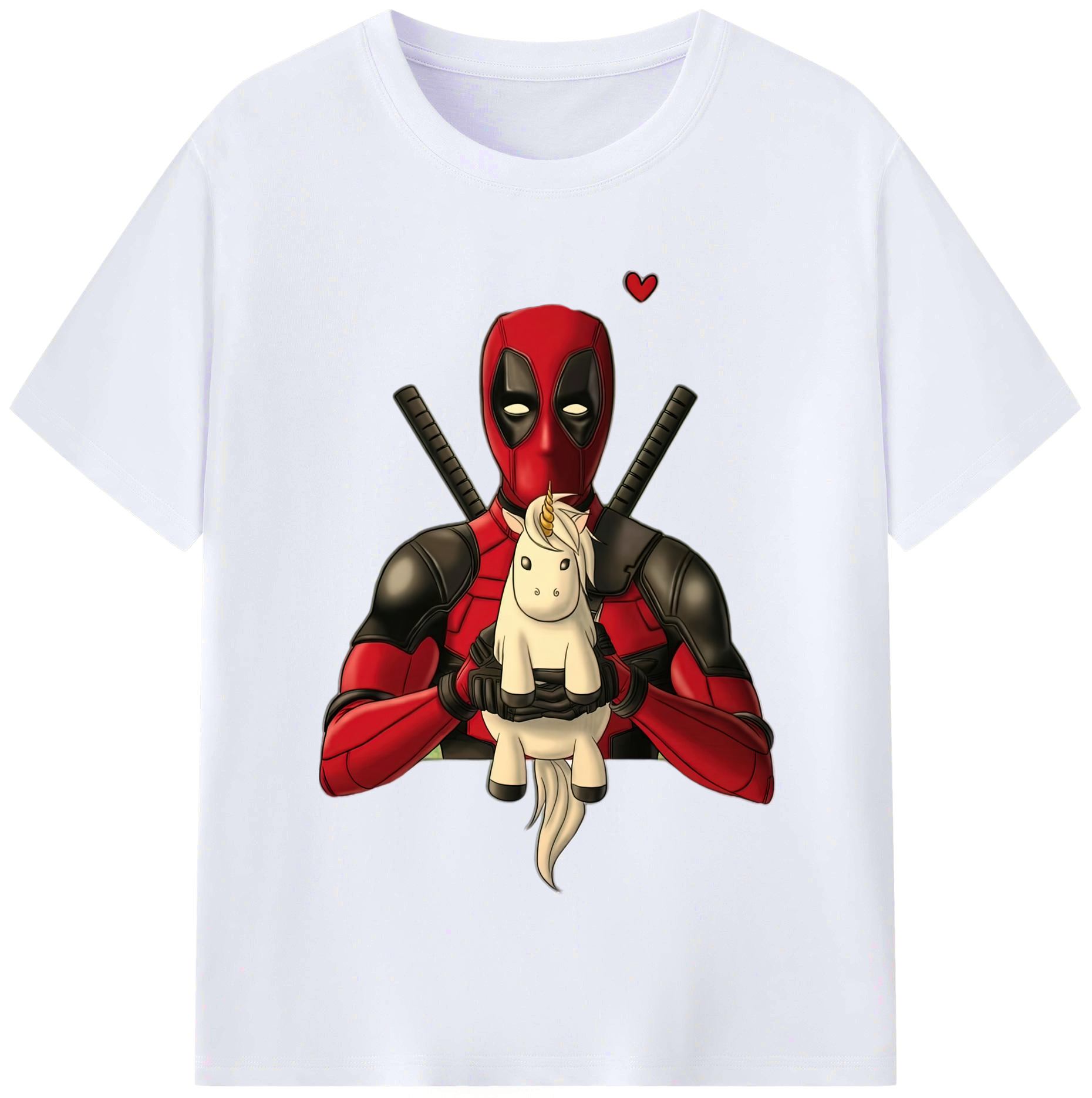 （画像用） Deadpool デッドプール レディースカジュアルプリントTシャツ（綿100％）