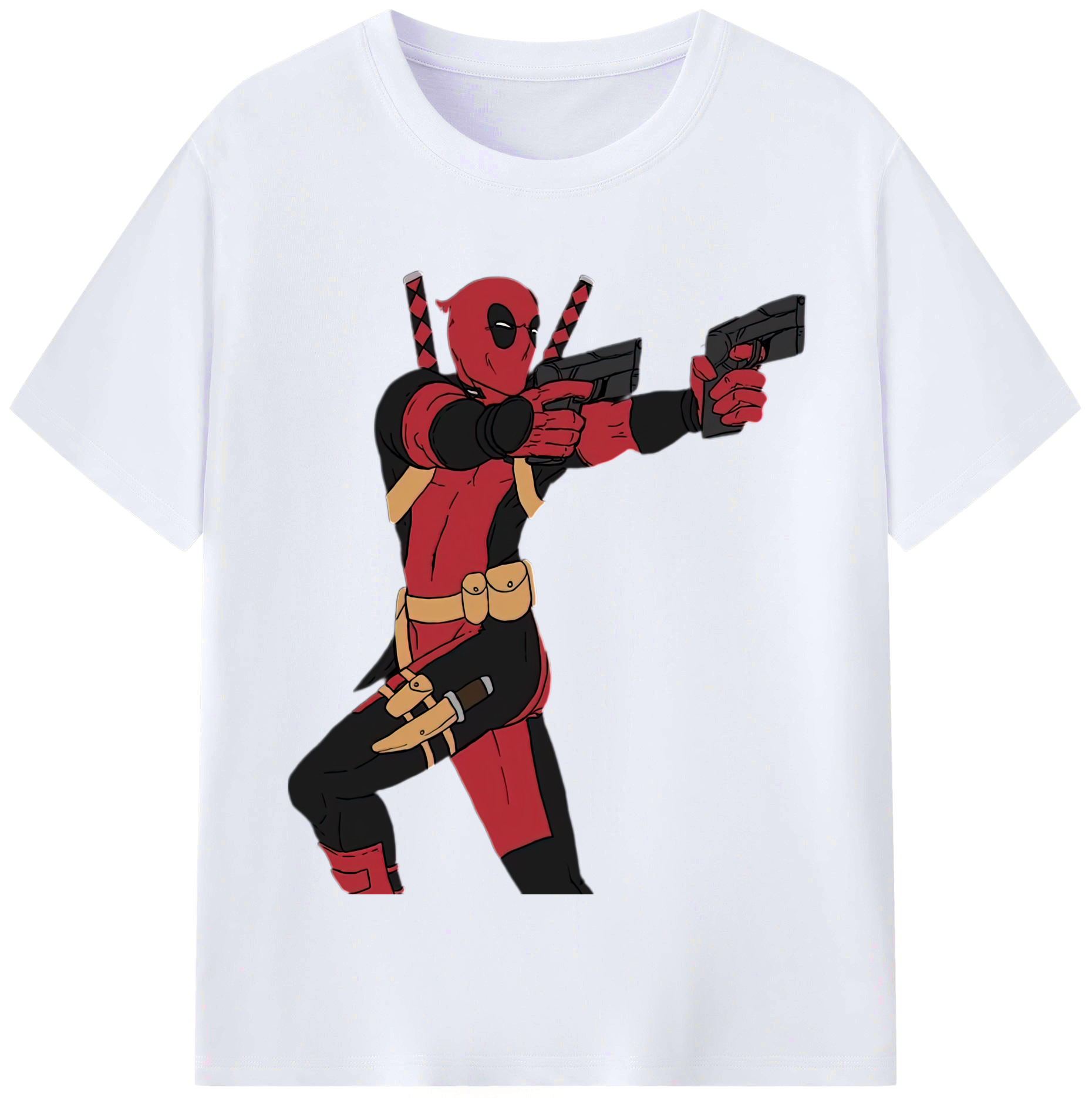 （画像用） Deadpool デッドプール レディースカジュアルプリントTシャツ（綿100％）