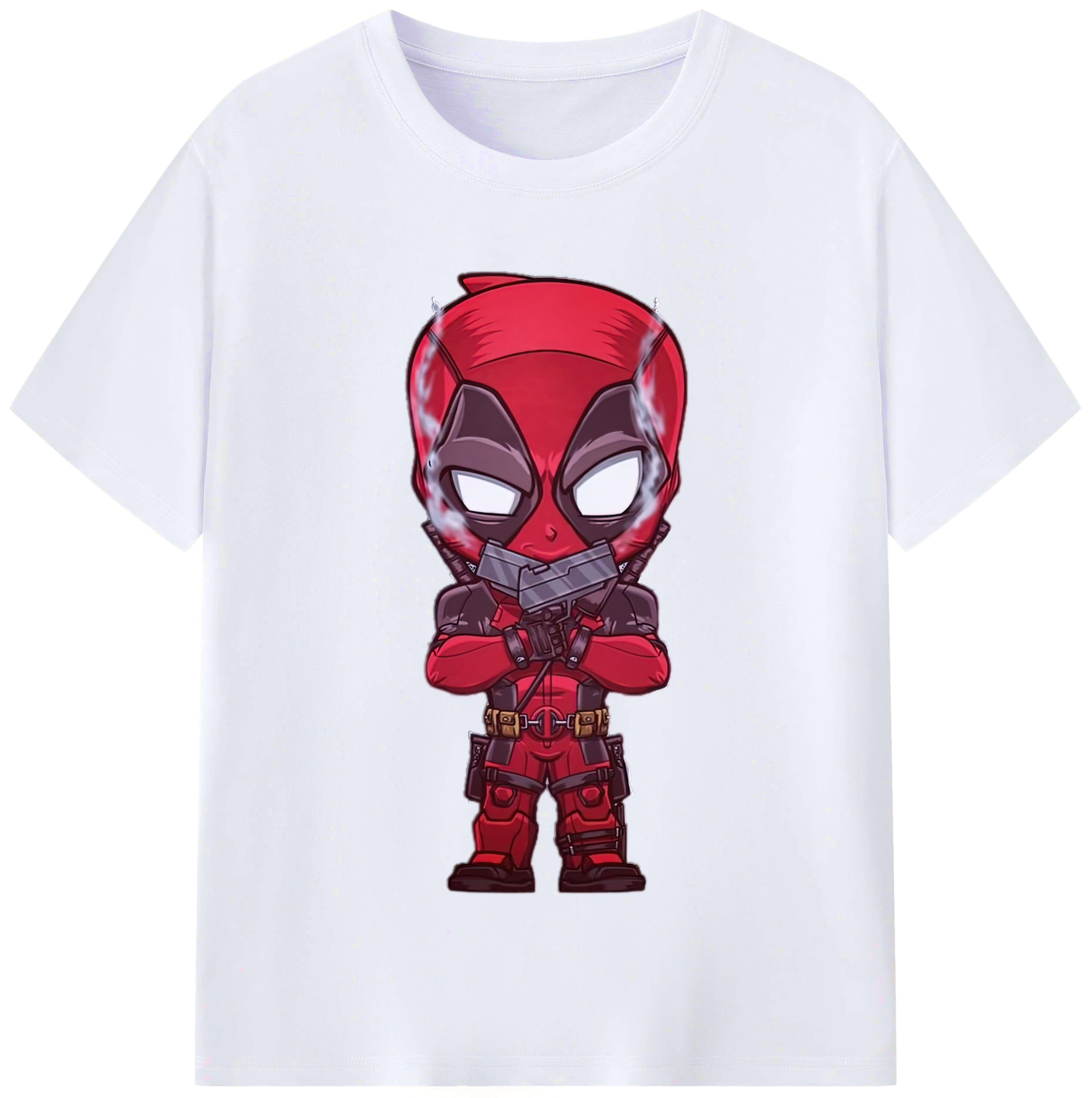 （画像用） Deadpool デッドプール レディースカジュアルプリントTシャツ（綿100％）