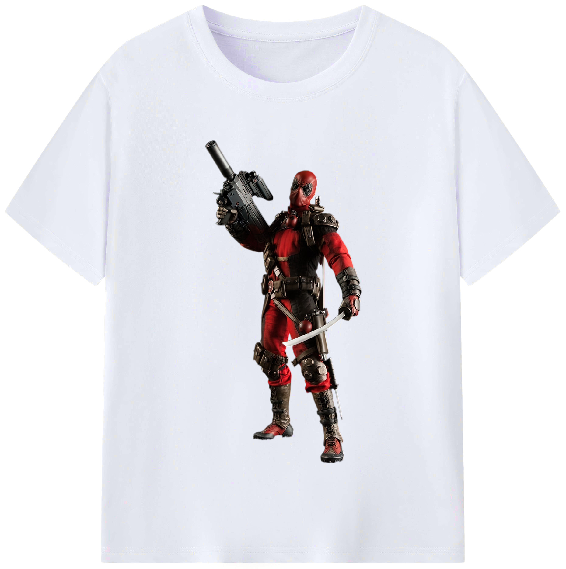 （画像用） Deadpool デッドプール レディースカジュアルプリントTシャツ（綿100％）