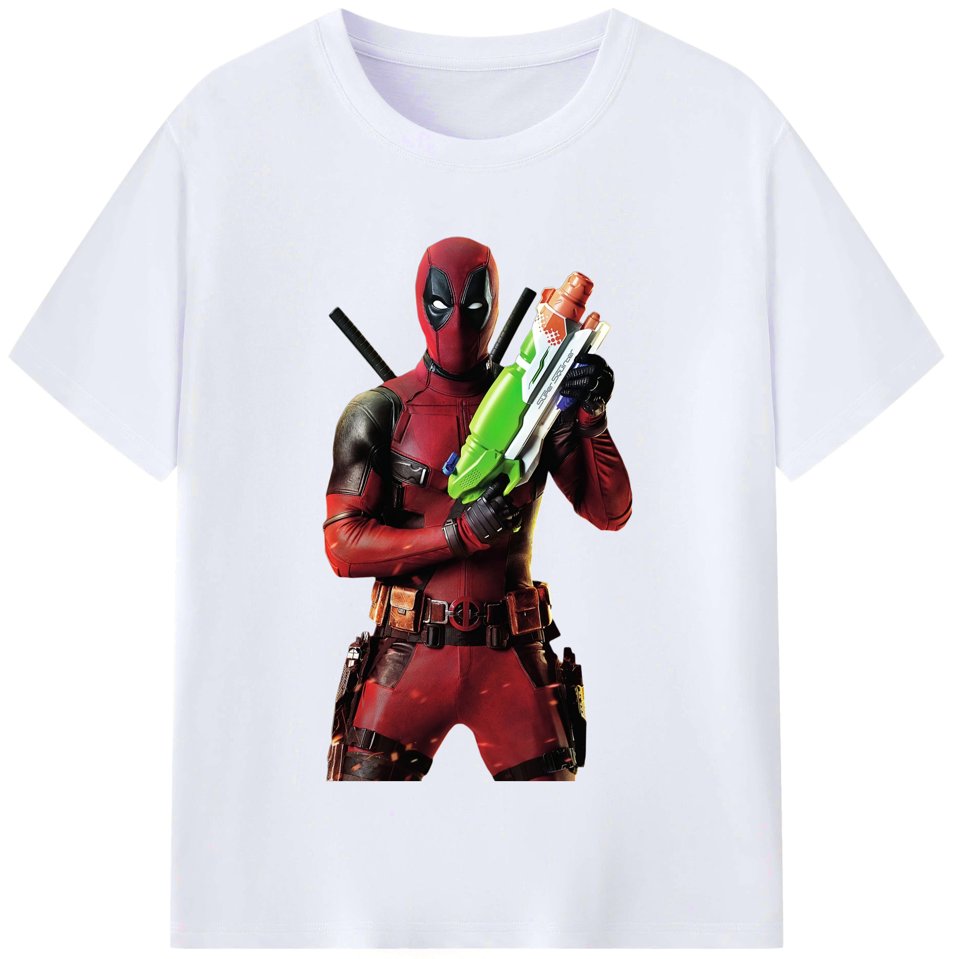 （画像用） Deadpool デッドプール レディースカジュアルプリントTシャツ（綿100％）