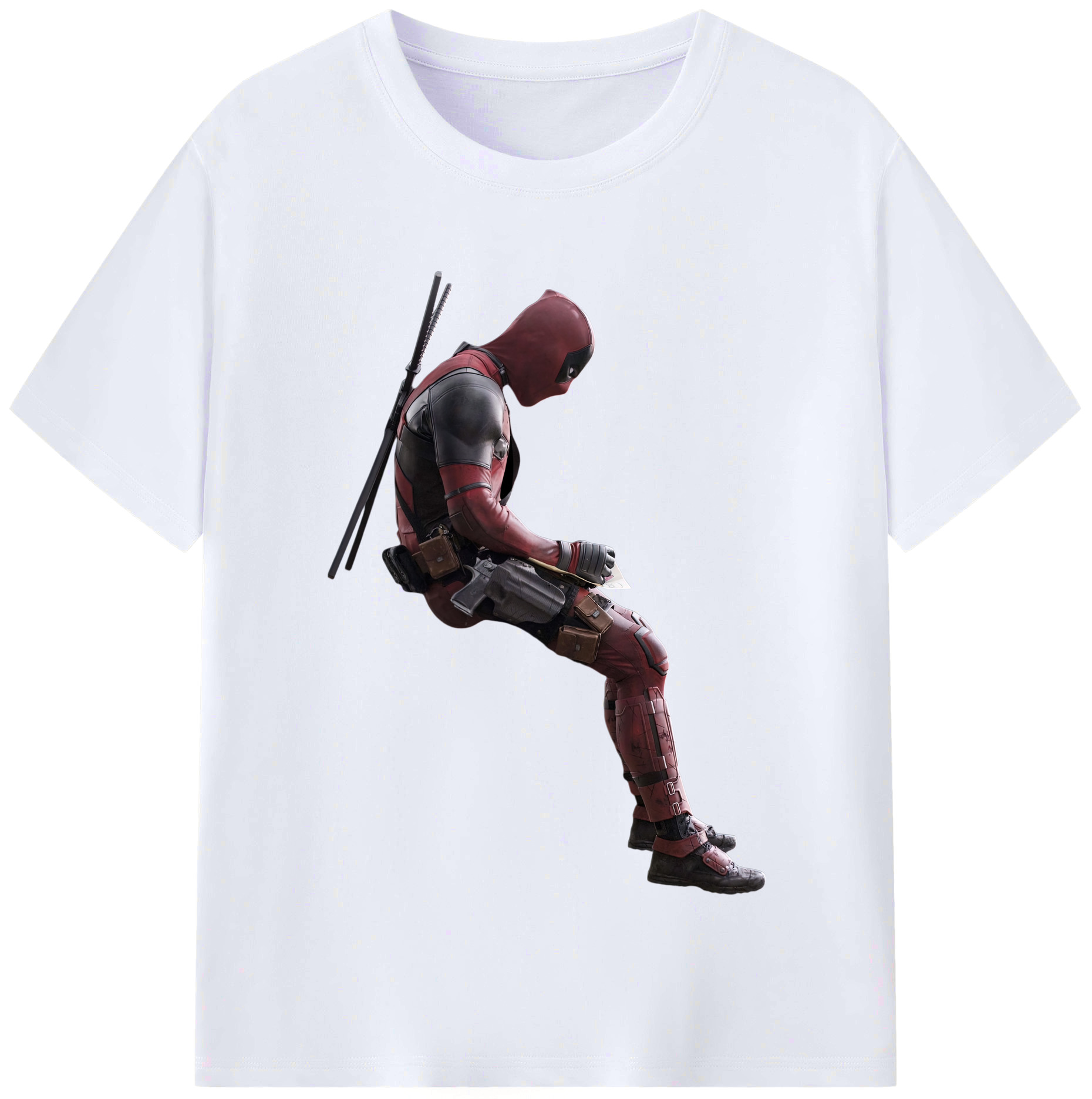 （画像用） Deadpool デッドプール レディースカジュアルプリントTシャツ（綿100％）