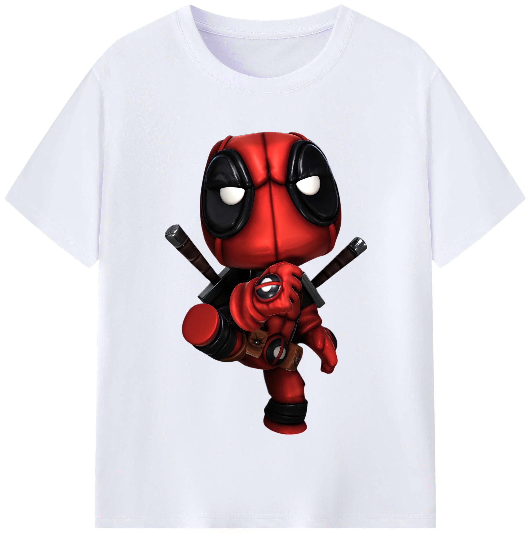 （画像用） Deadpool デッドプール レディースカジュアルプリントTシャツ（綿100％）