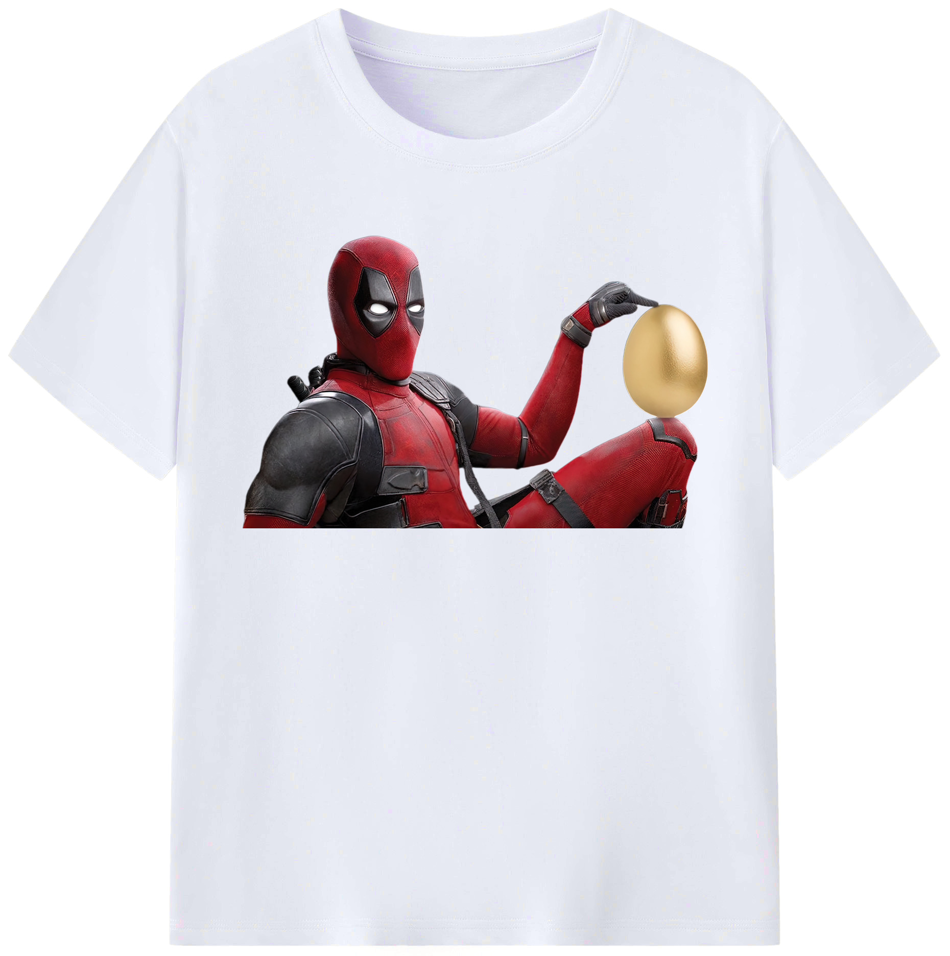 （画像用） Deadpool デッドプール レディースカジュアルプリントTシャツ（綿100％）