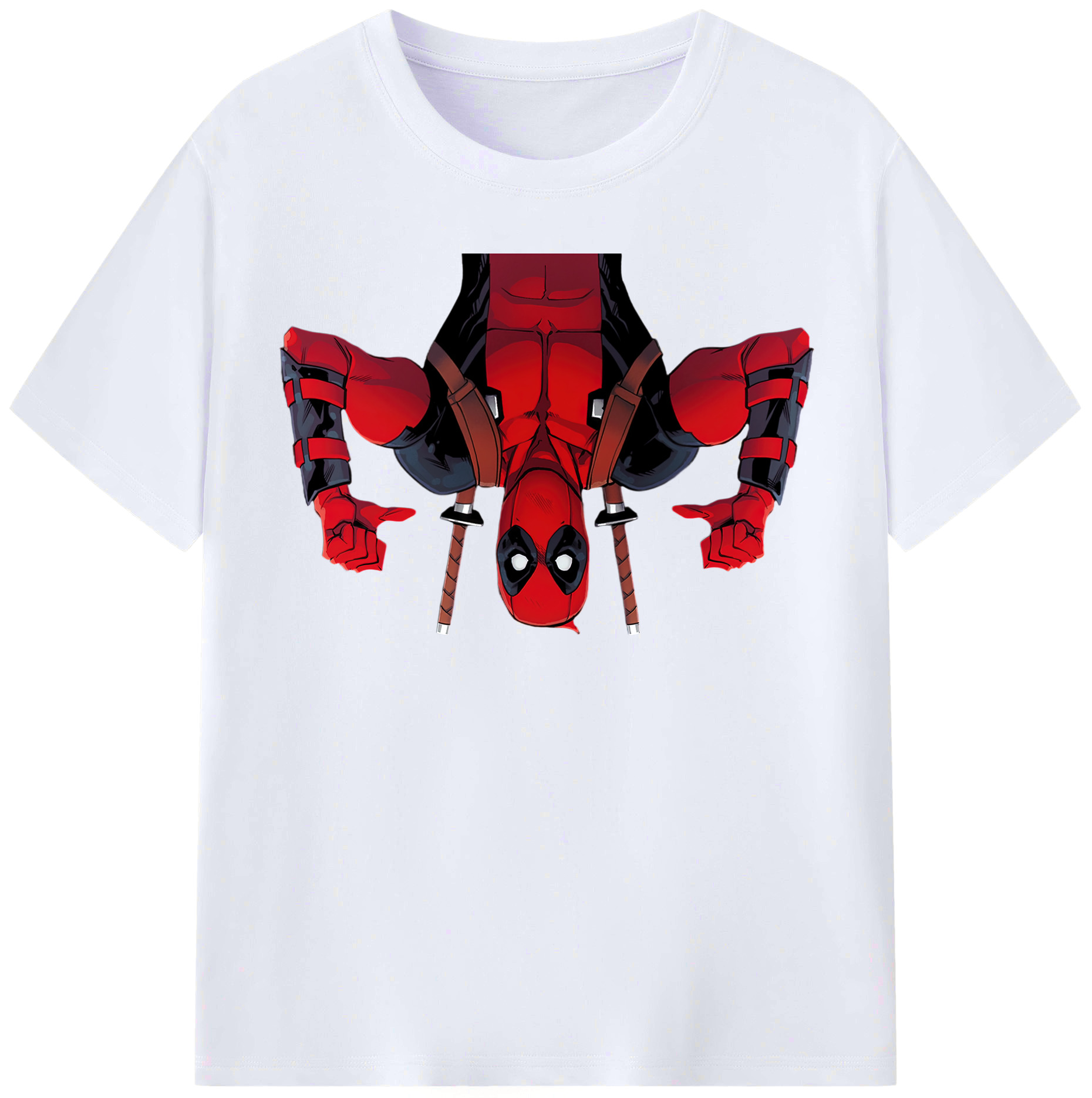 （画像用） Deadpool デッドプール レディースカジュアルプリントTシャツ（綿100％）