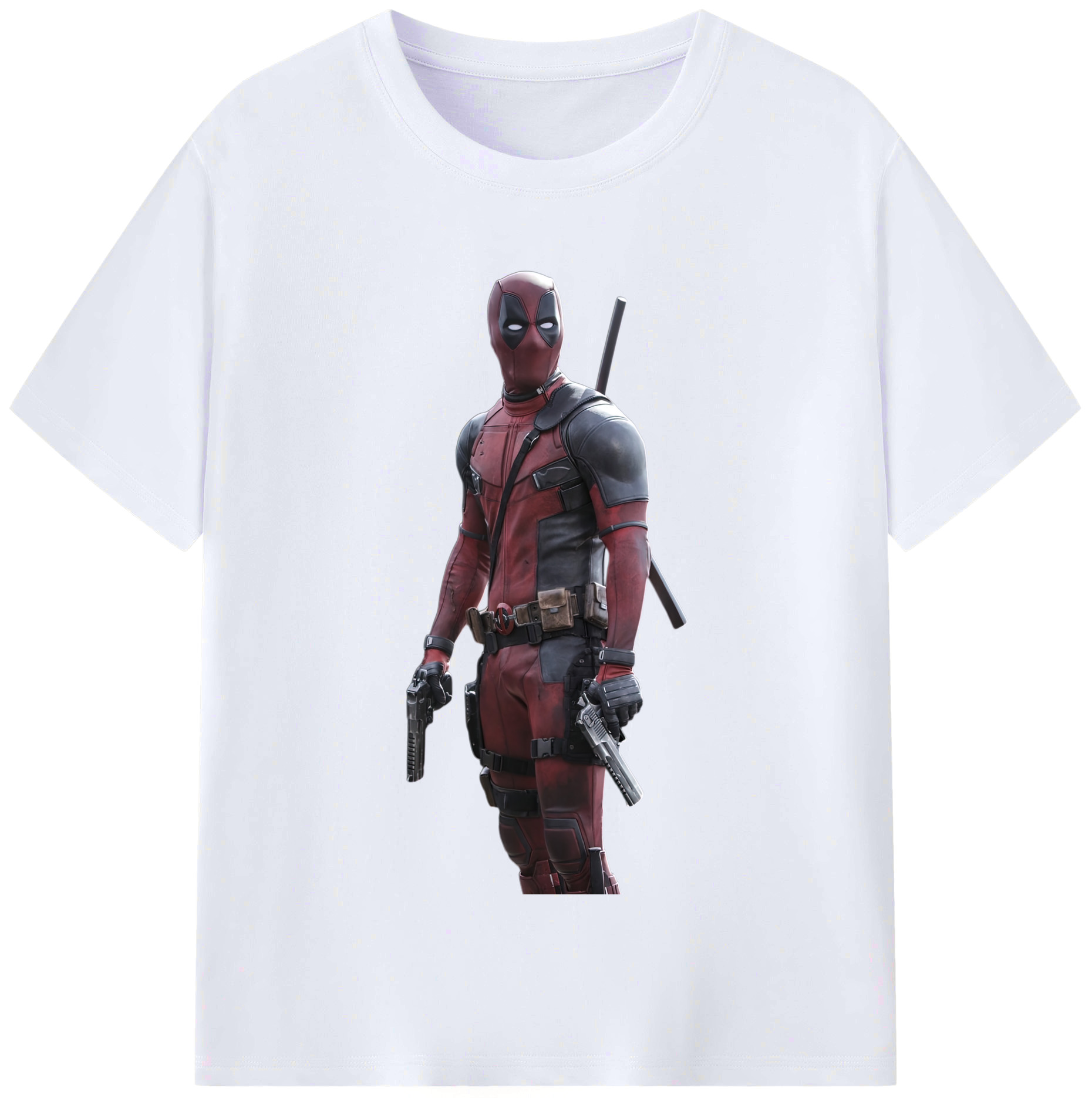 （画像用） Deadpool デッドプール レディースカジュアルプリントTシャツ（綿100％）
