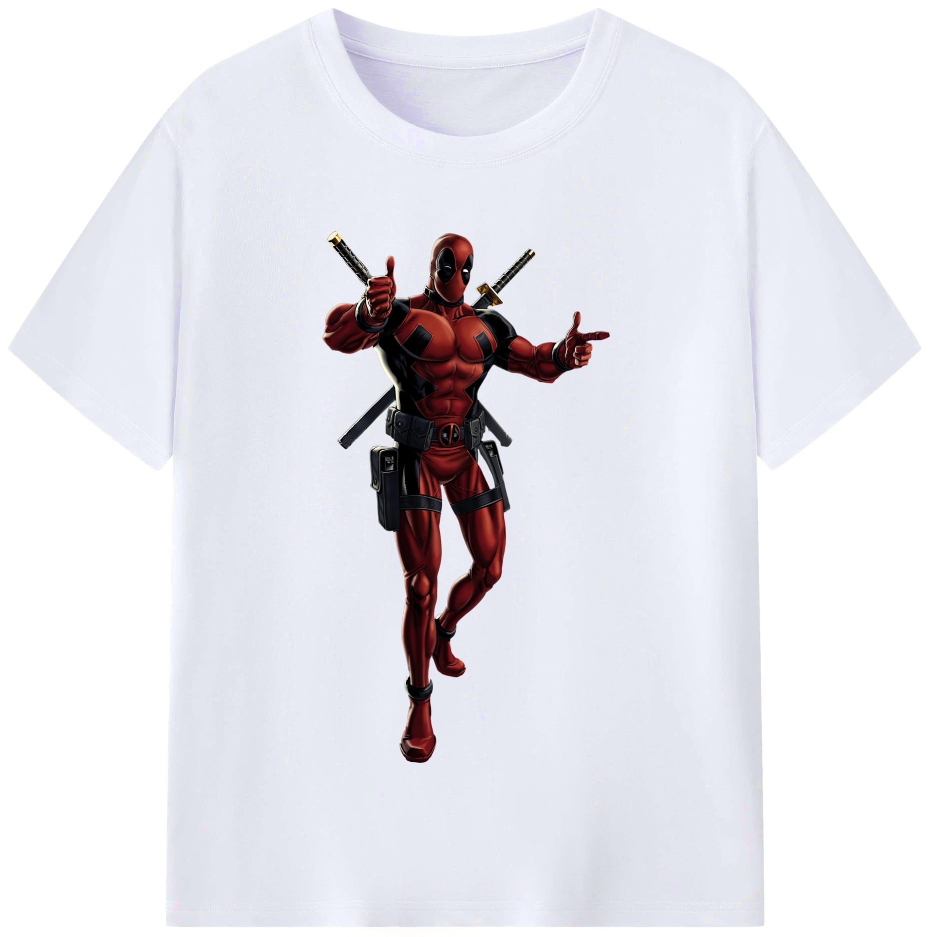 （画像用） Deadpool デッドプール レディースカジュアルプリントTシャツ（綿100％）