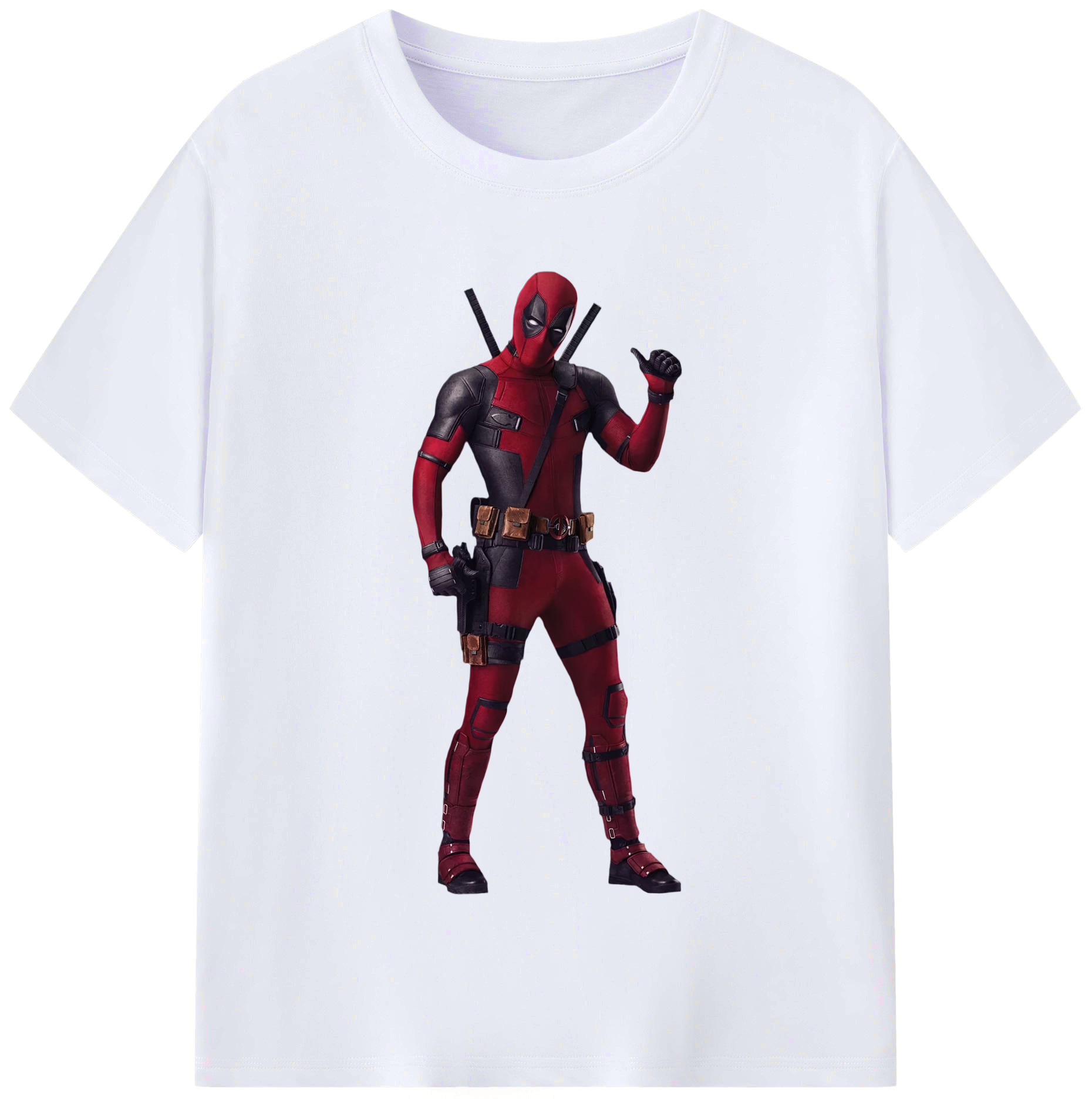 （画像用） Deadpool デッドプール レディースカジュアルプリントTシャツ（綿100％）