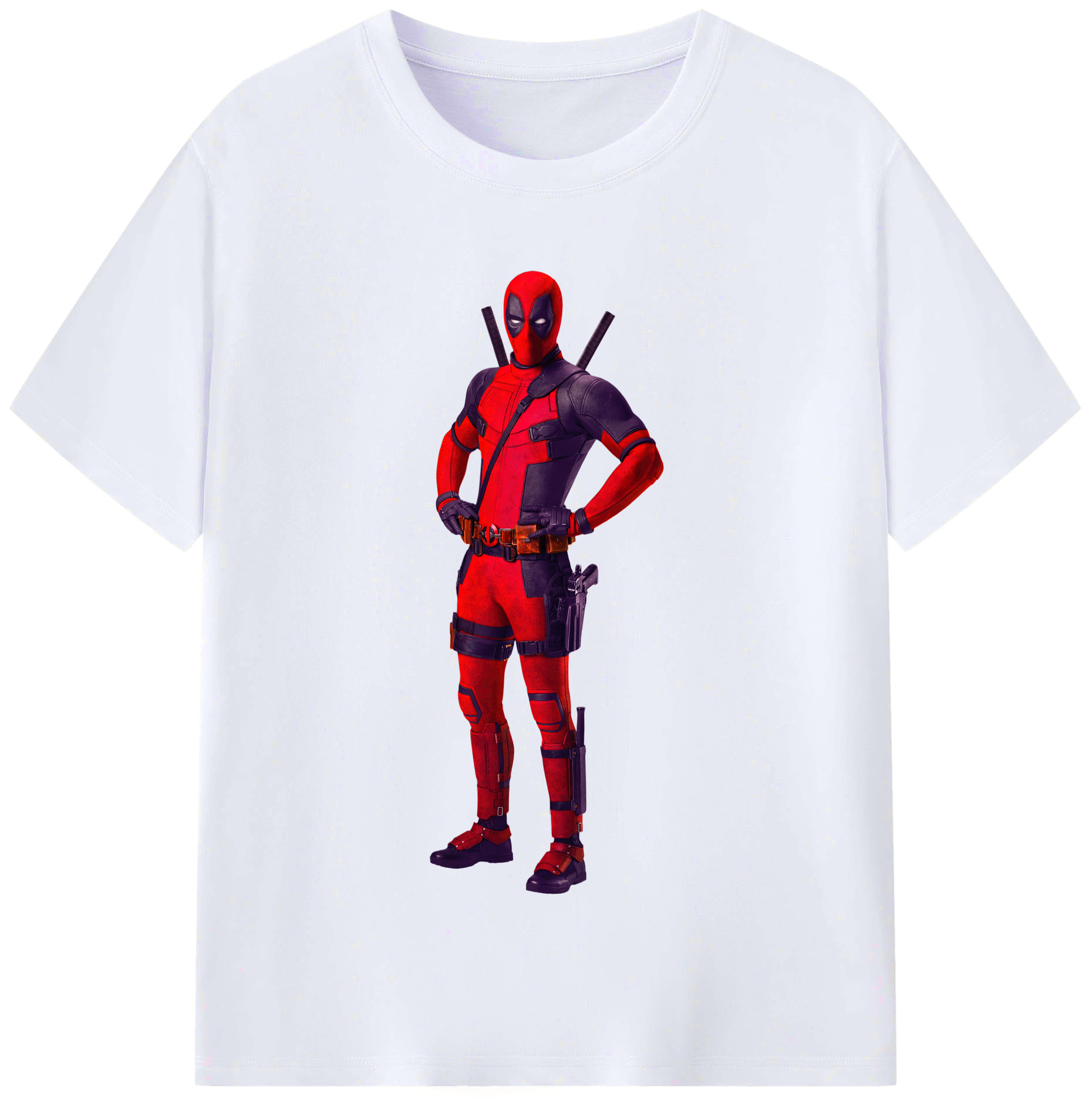 （画像用） Deadpool デッドプール レディースカジュアルプリントTシャツ（綿100％）