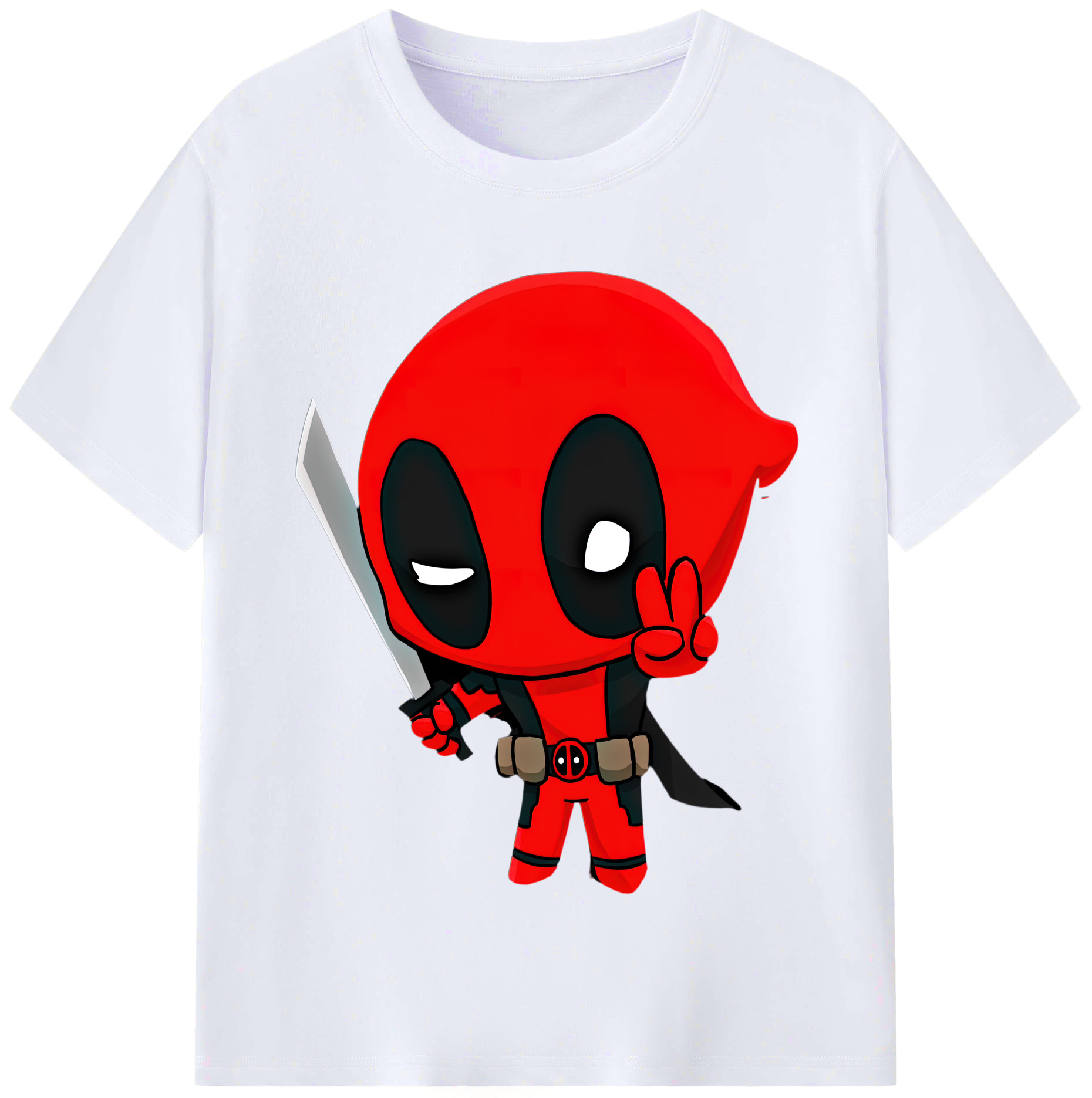 （画像用） Deadpool デッドプール レディースカジュアルプリントTシャツ（綿100％）