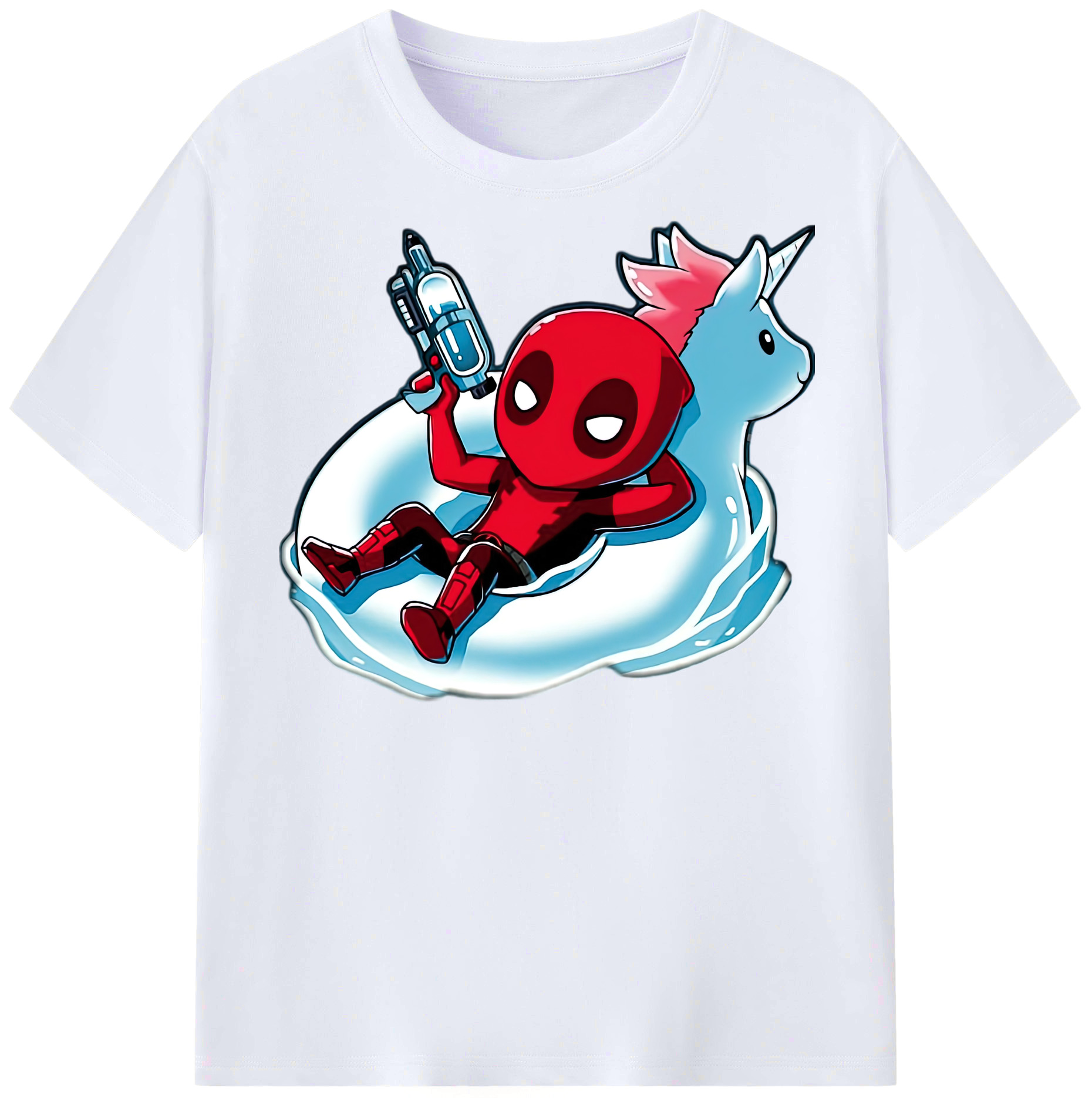 （画像用） Deadpool デッドプール レディースカジュアルプリントTシャツ（綿100％）