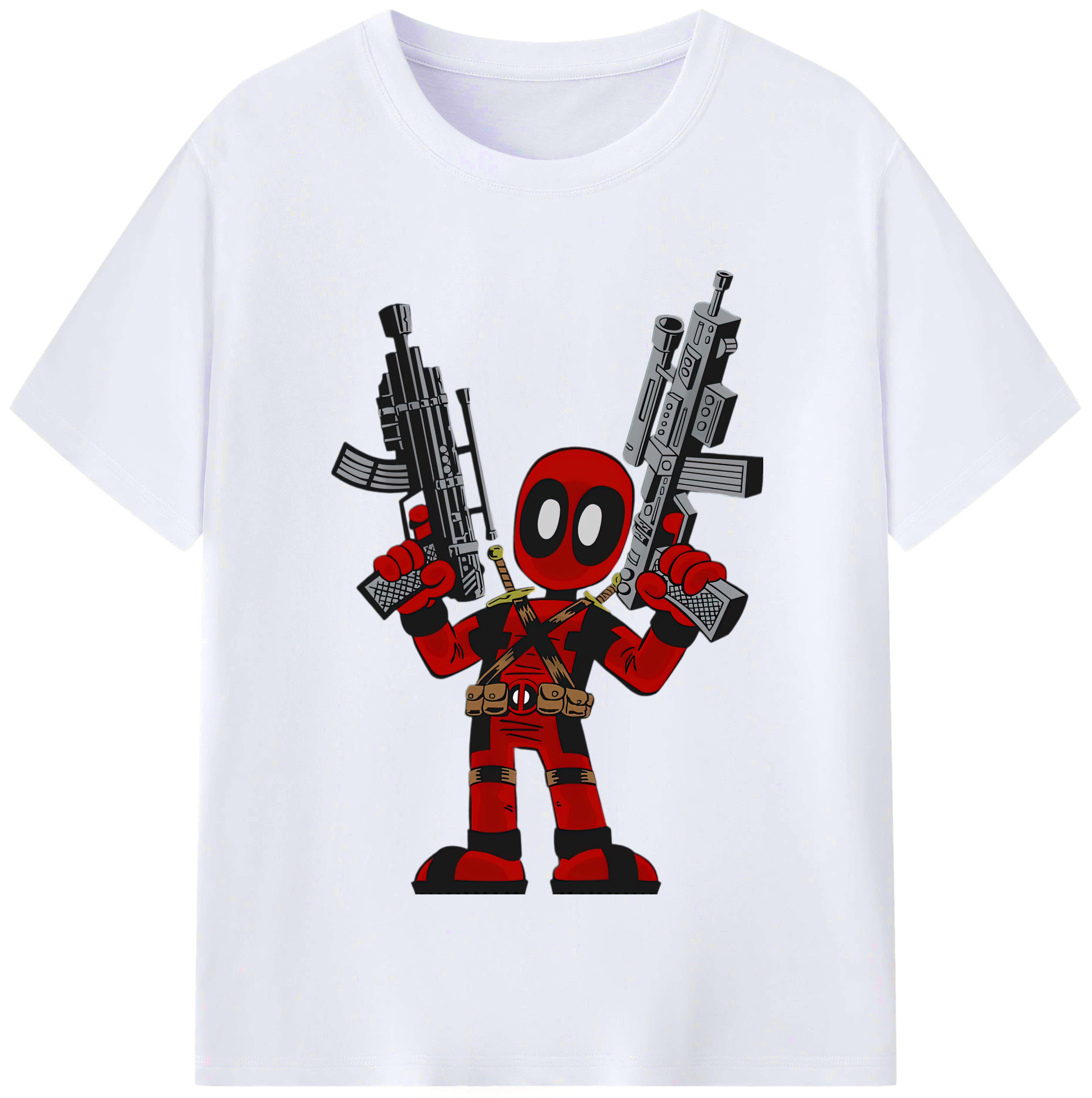 （画像用） Deadpool デッドプール レディースカジュアルプリントTシャツ（綿100％）