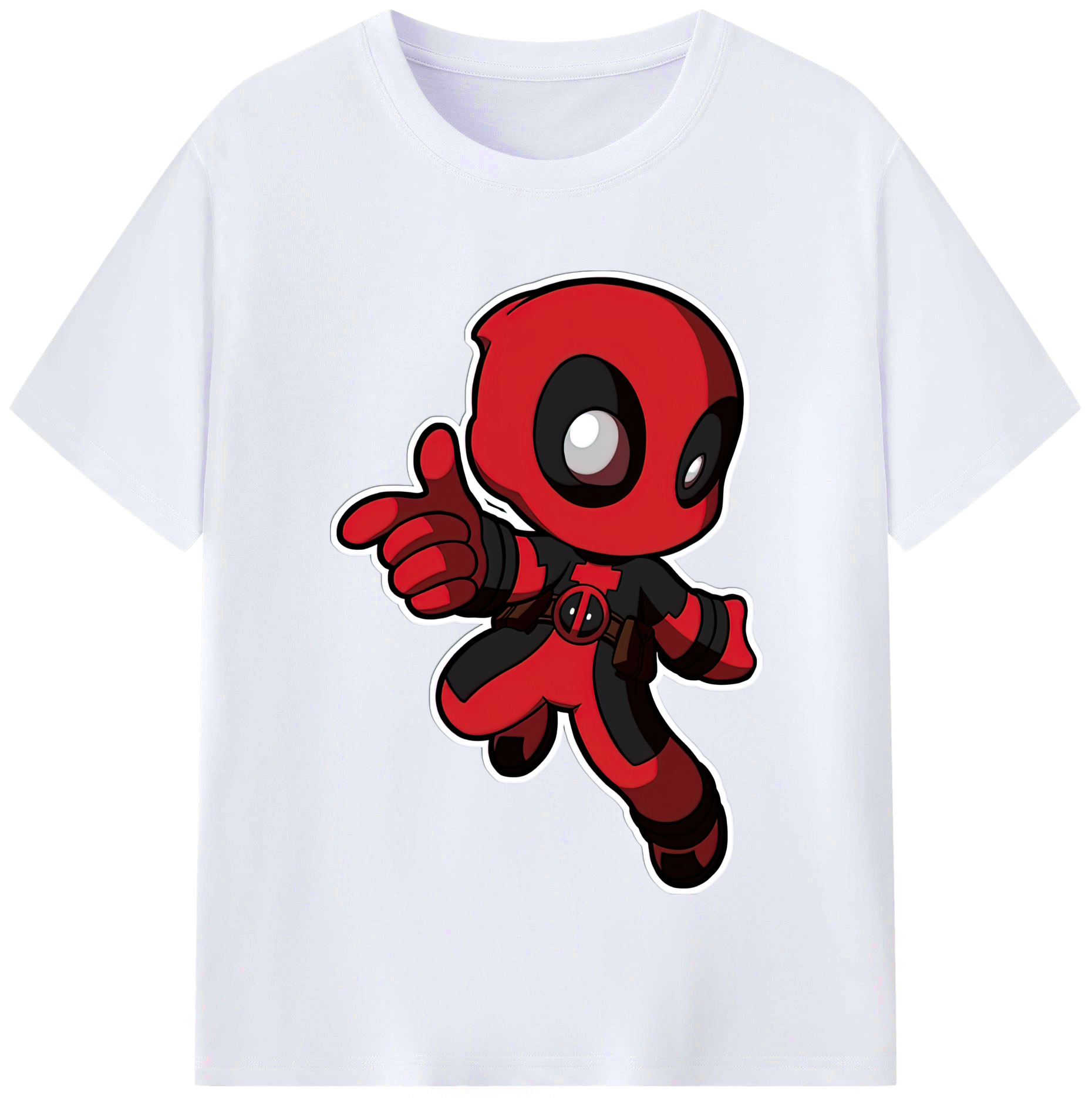 （画像用） Deadpool デッドプール レディースカジュアルプリントTシャツ（綿100％）