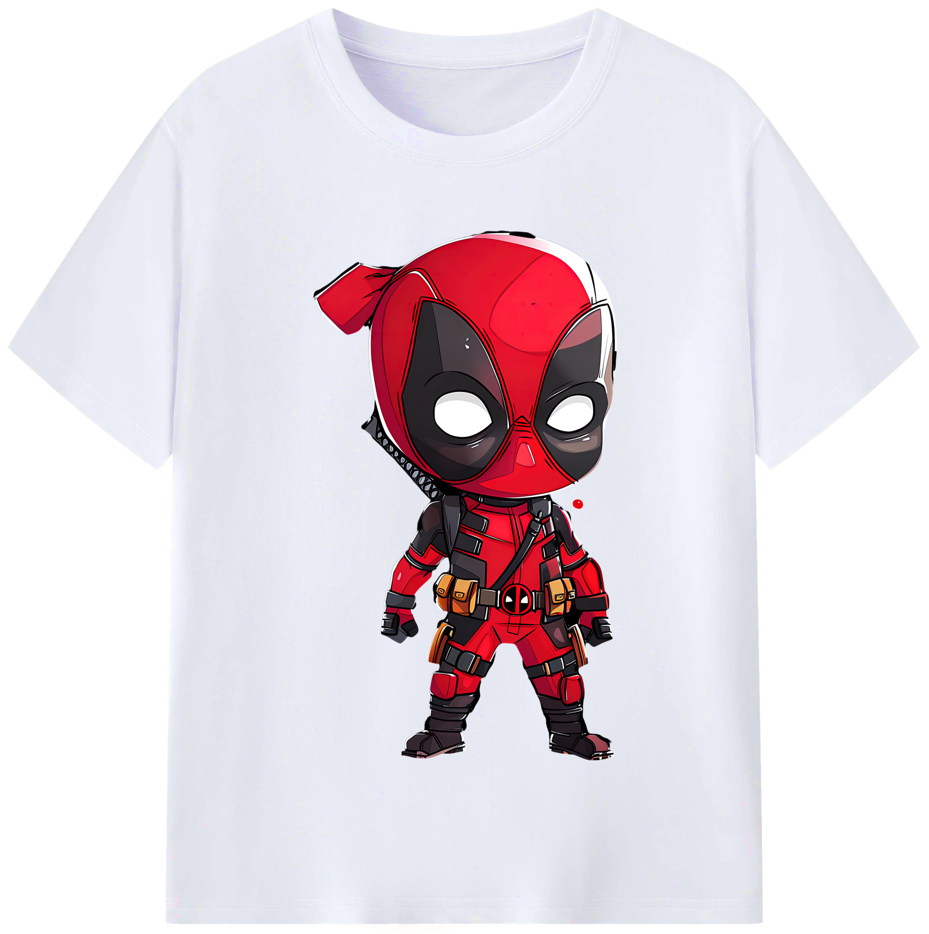 （画像用） Deadpool デッドプール レディースカジュアルプリントTシャツ（綿100％）