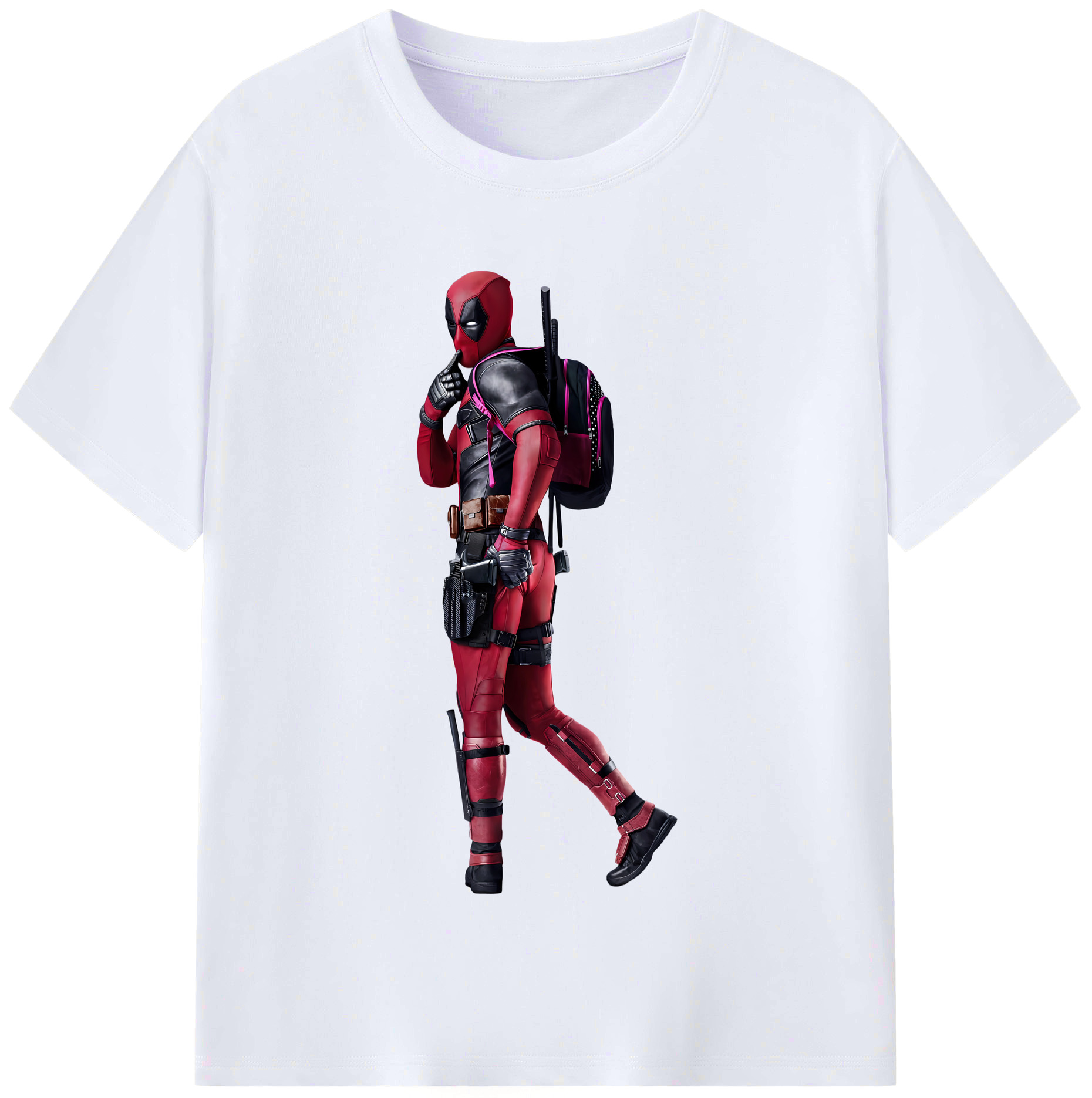 （画像用） Deadpool デッドプール レディースカジュアルプリントTシャツ（綿100％）
