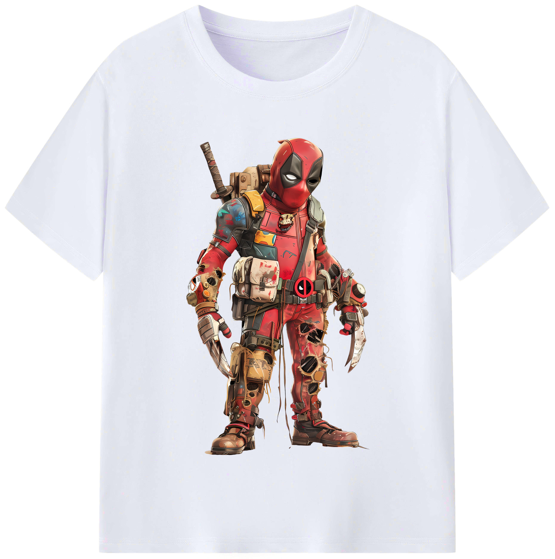（画像用） Deadpool デッドプール レディースカジュアルプリントTシャツ（綿100％）