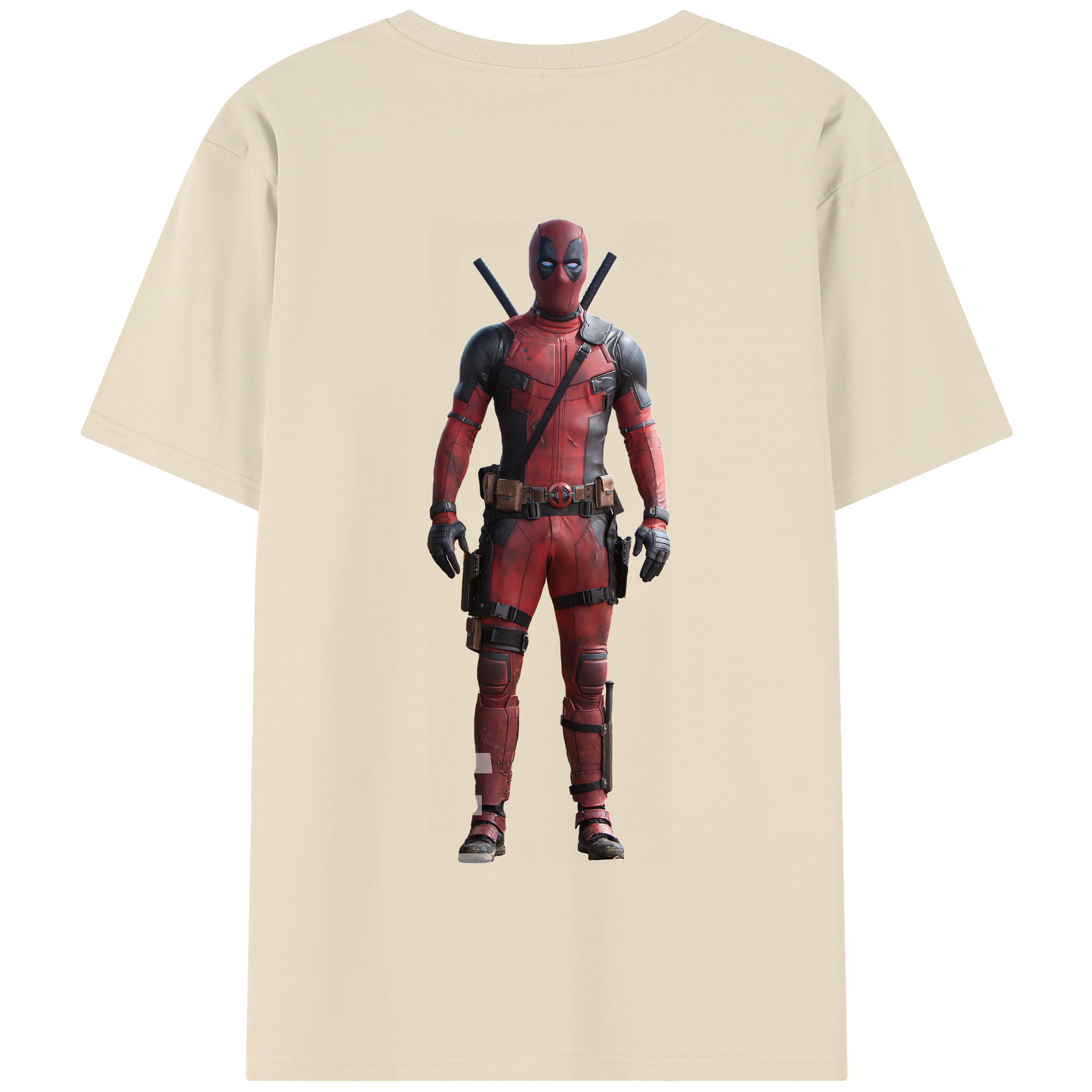 （画像用） Deadpool デッドプール 綿100％半袖Tシャツ（背面プリント）