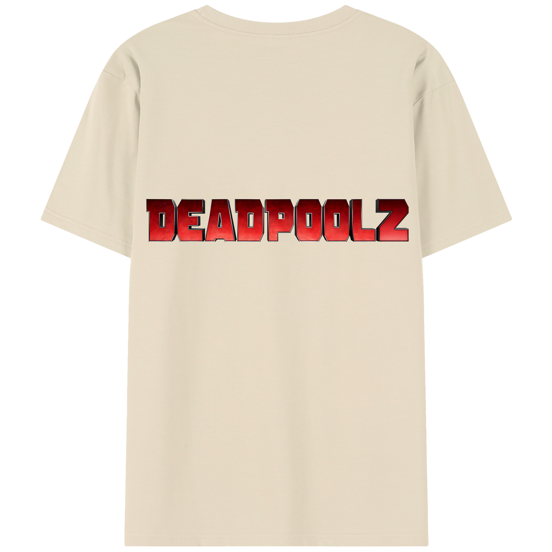 （画像用） Deadpool デッドプール 綿100％半袖Tシャツ（背面プリント）