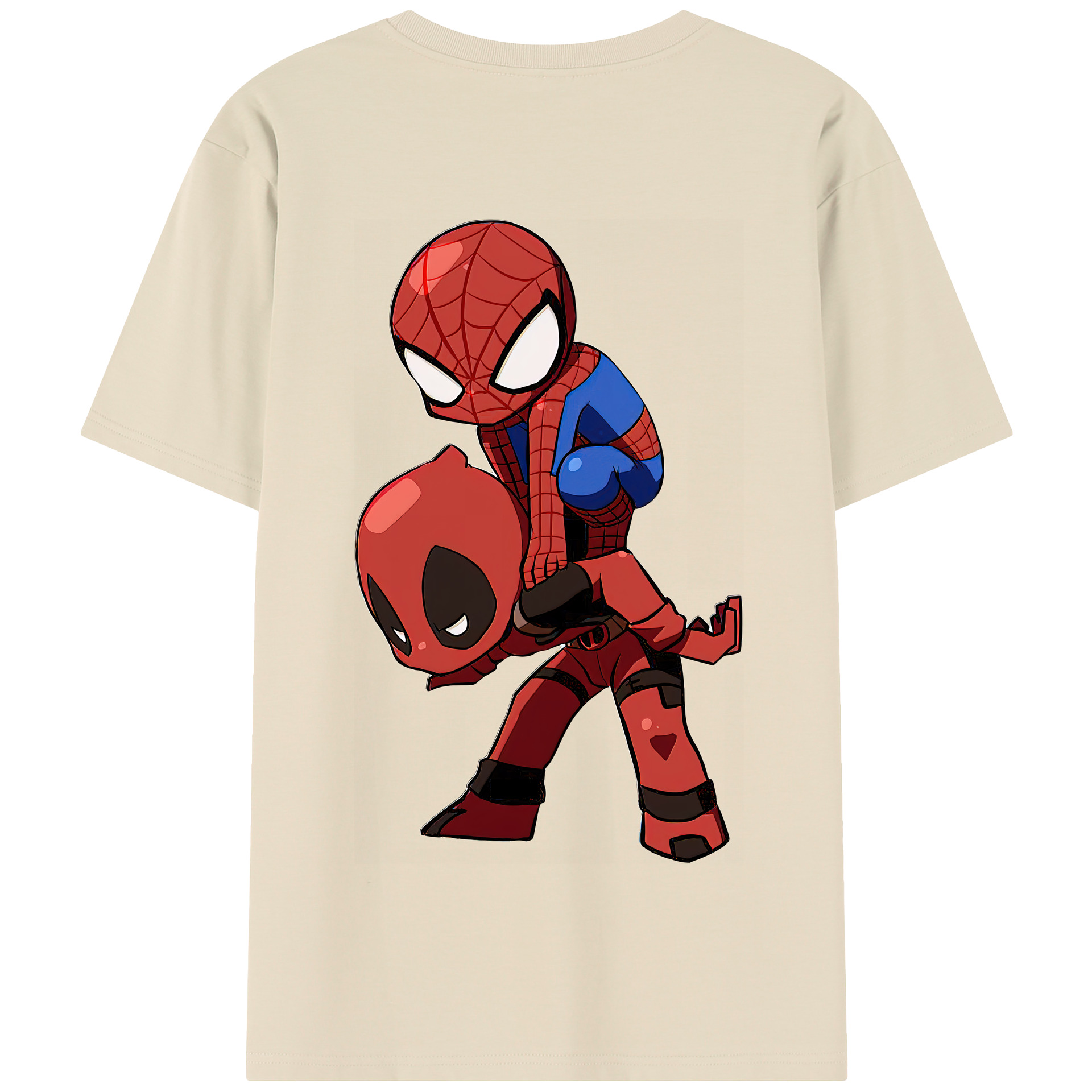 （画像用） Deadpool デッドプール 綿100％半袖Tシャツ（背面プリント）